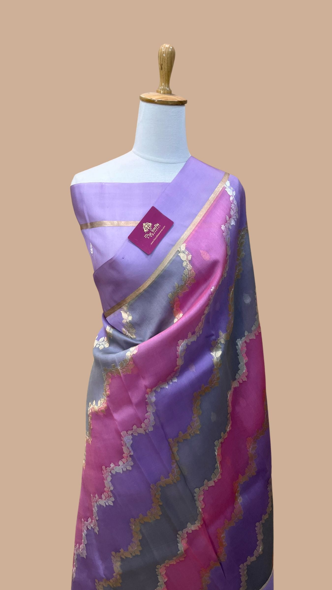 Pure Kora Silk Handloom Banarasi Saree - Rangkart