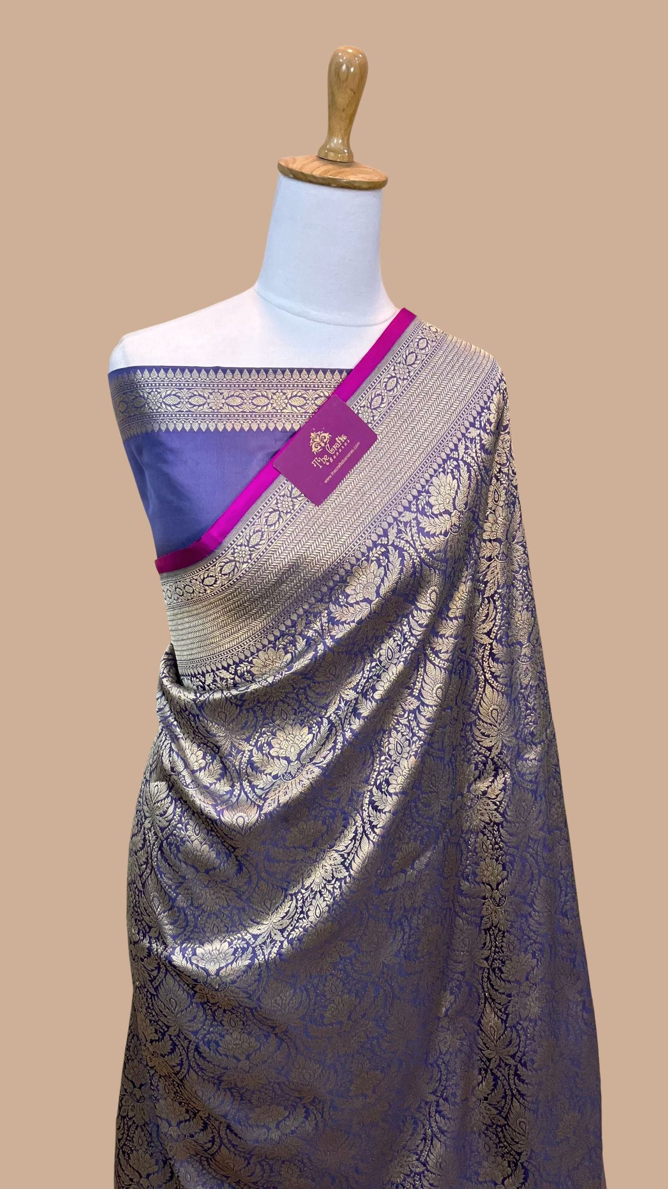 Pure Katan Silk Handloom Banarasi Saree - Tanchui Brocade