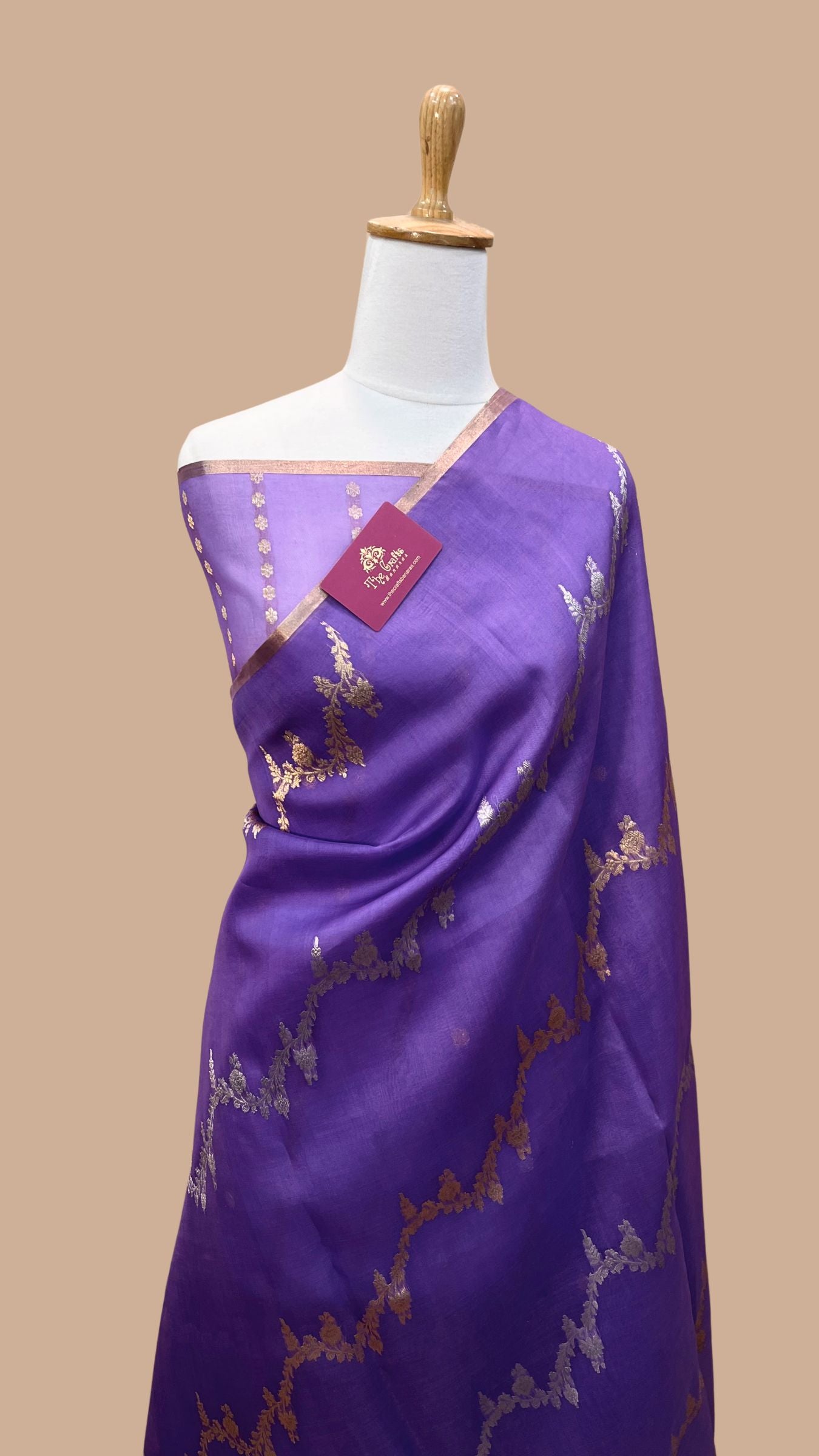 Pure Kora Silk Handloom Banarasi Saree