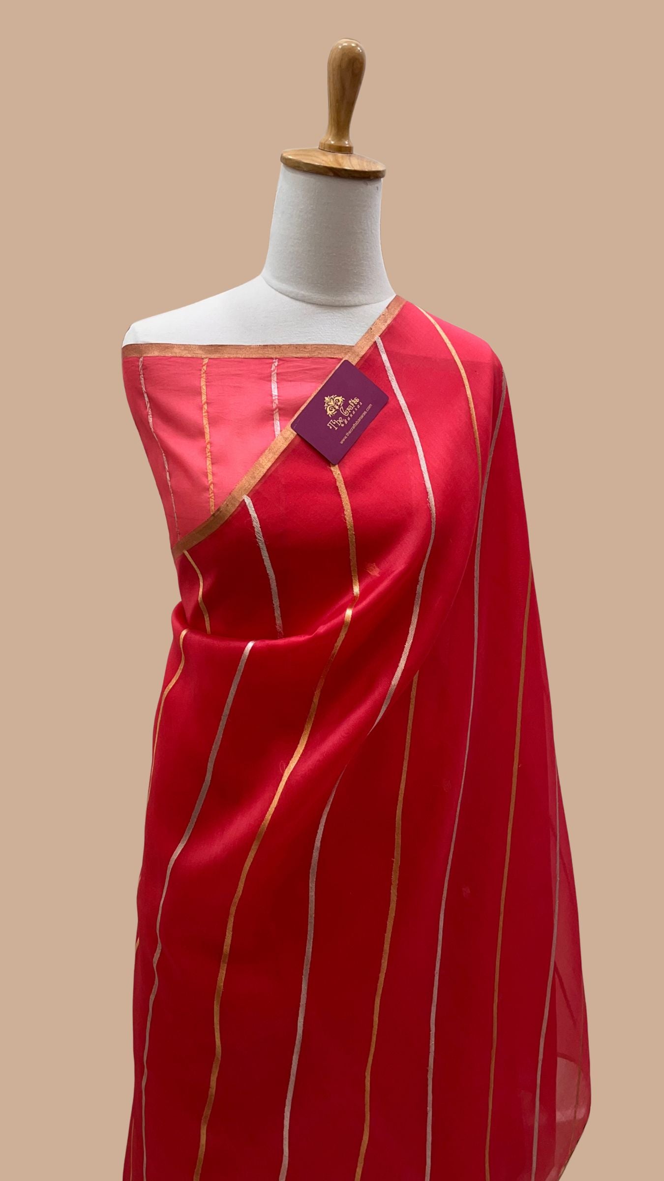 Pure Kora Silk Handloom Banarasi Saree
