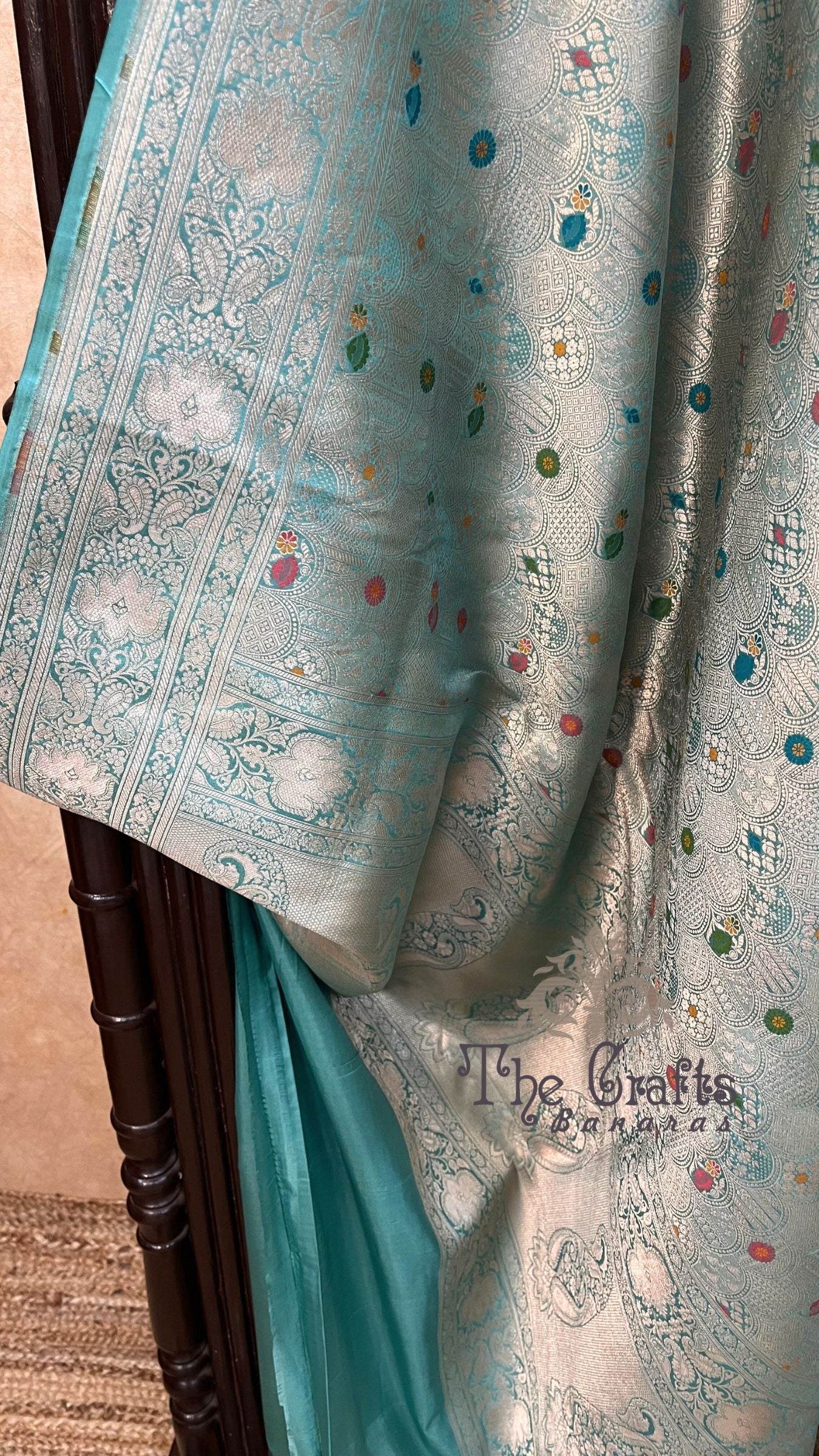 Pure Katan Silk Handloom Banarasi Saree - Tanchui Brocade Meena