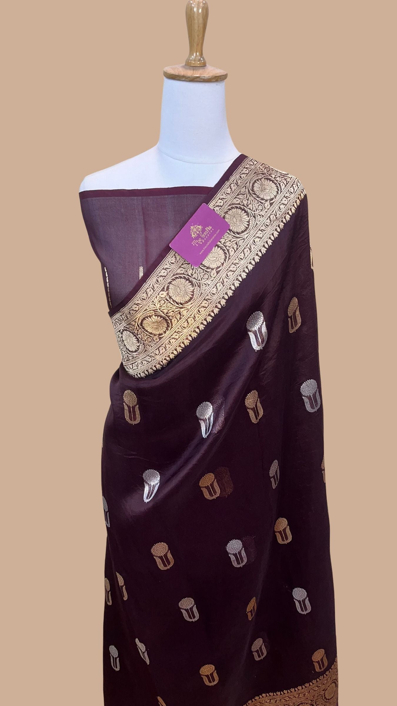 Pure Kora Silk Handloom Banarasi Saree