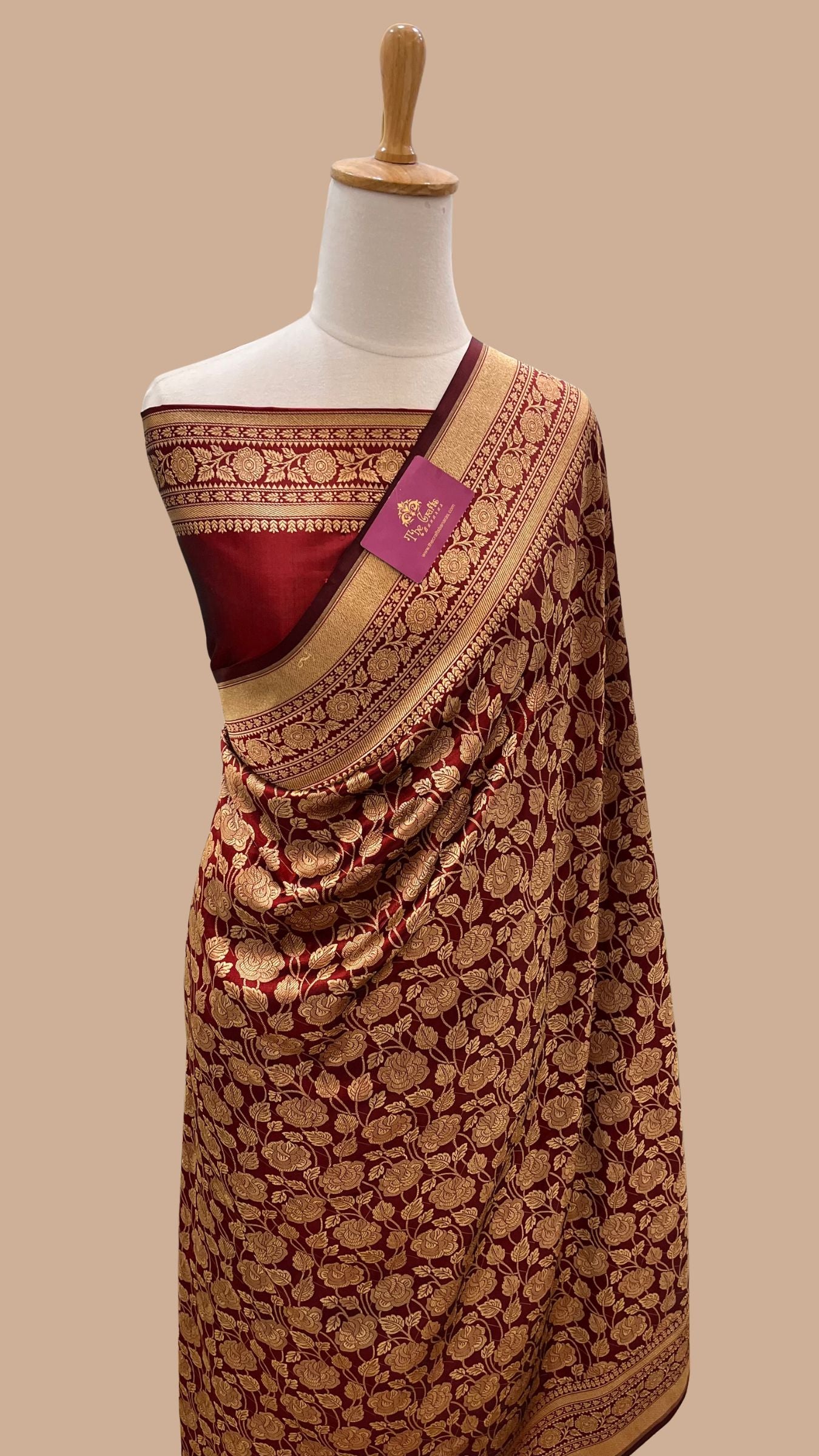 Pure Katan Silk Handloom Banarasi Saree - Tanchui Brocade