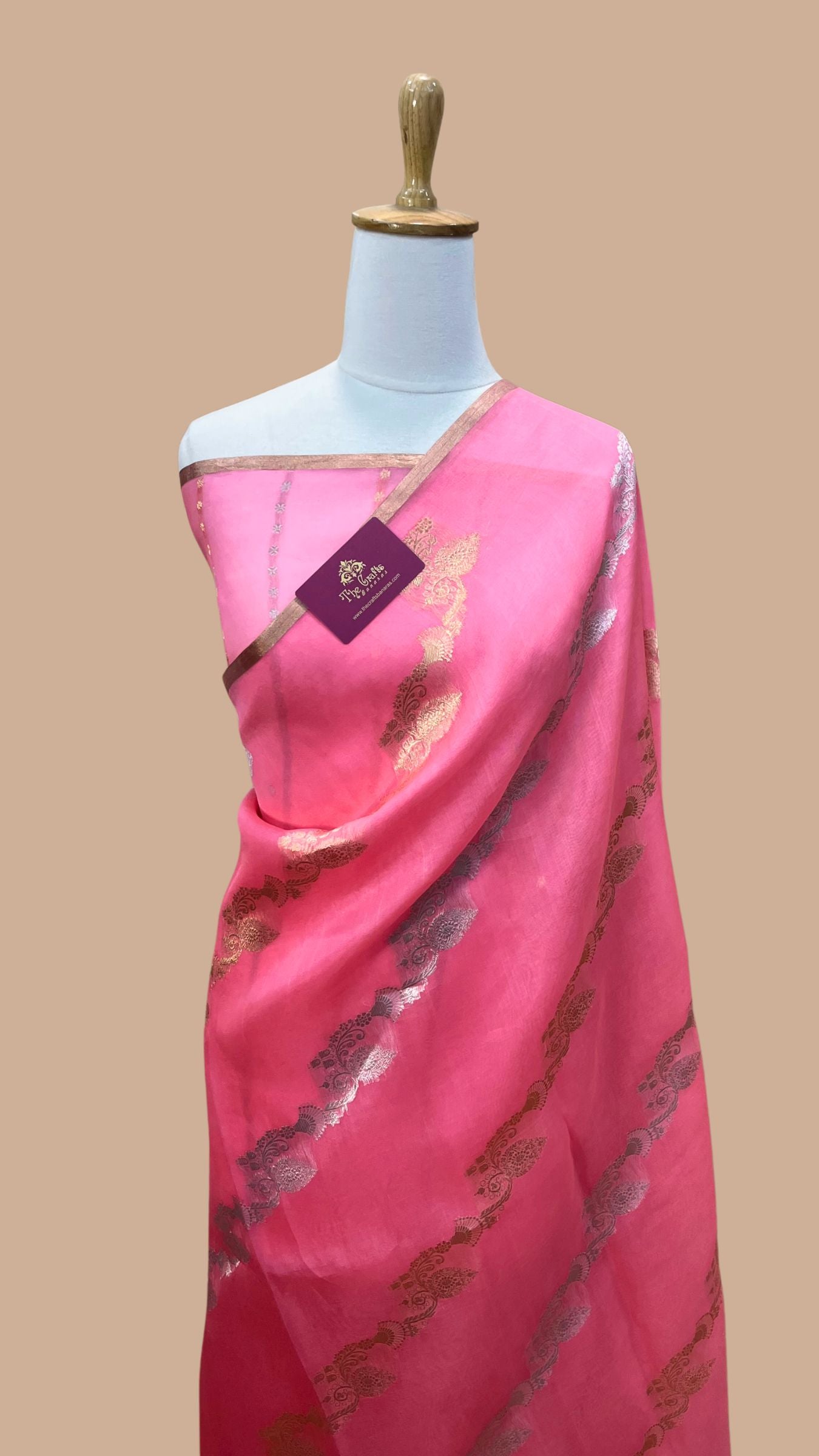 Pure Kora Silk Handloom Banarasi Saree