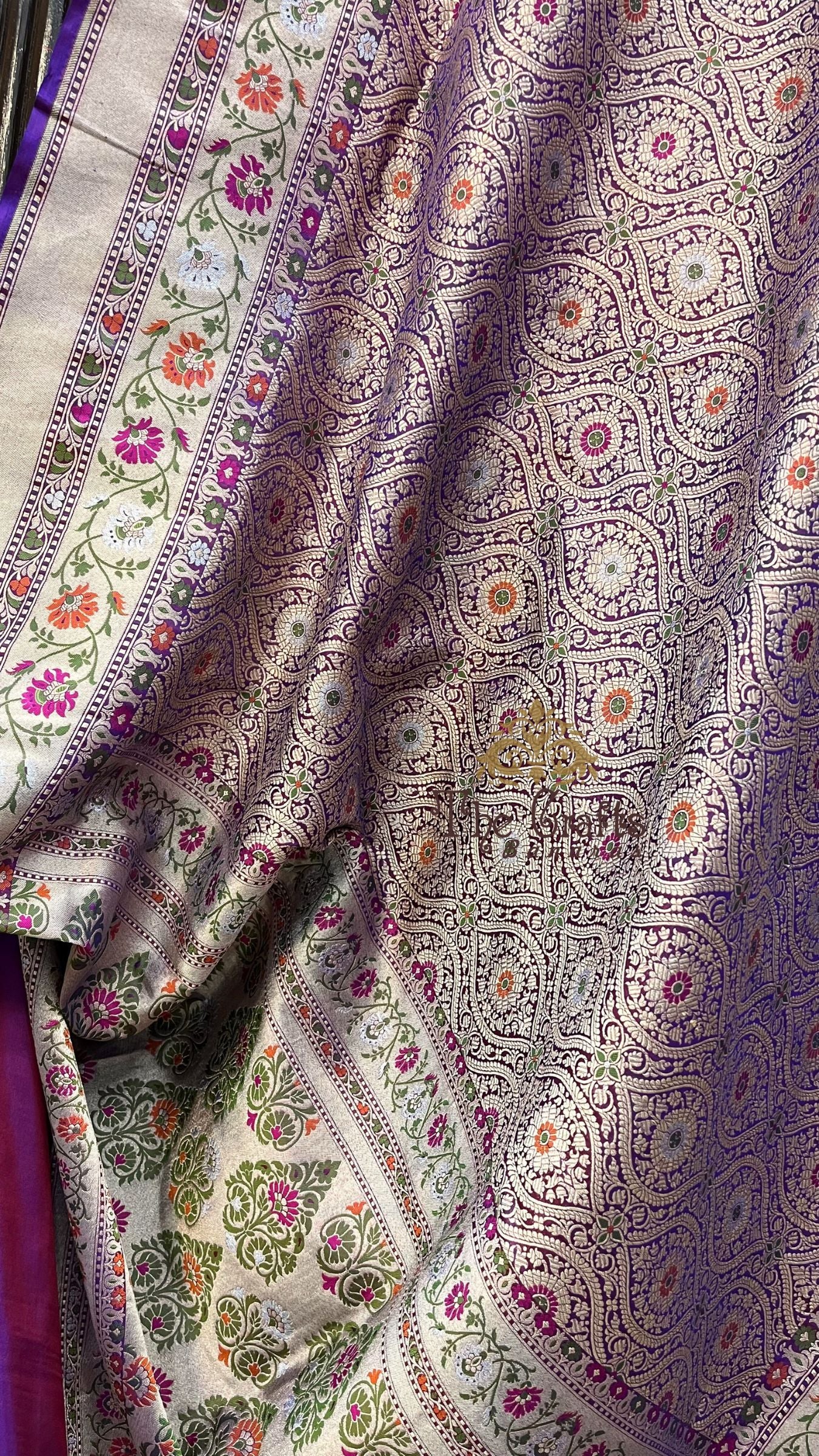 Pure Katan Silk Handloom Banarasi Saree - Tanchui Brocade Meena