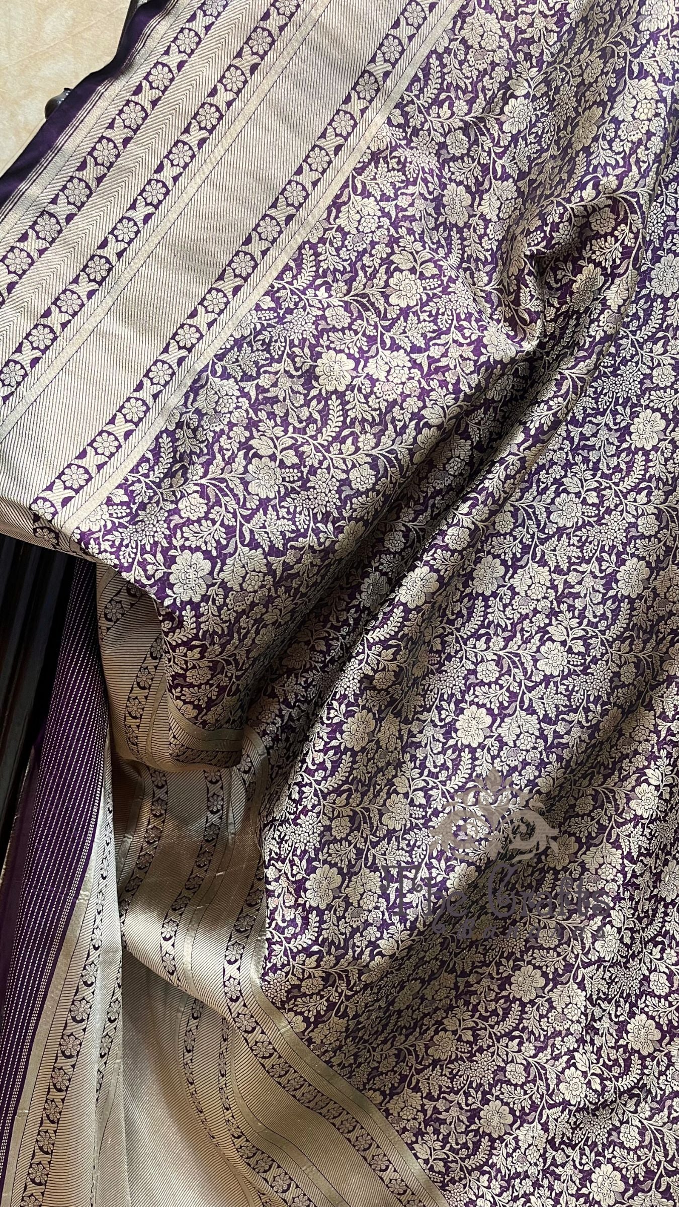 Pure Katan Silk Handloom Banarasi Saree - Tanchui Brocade