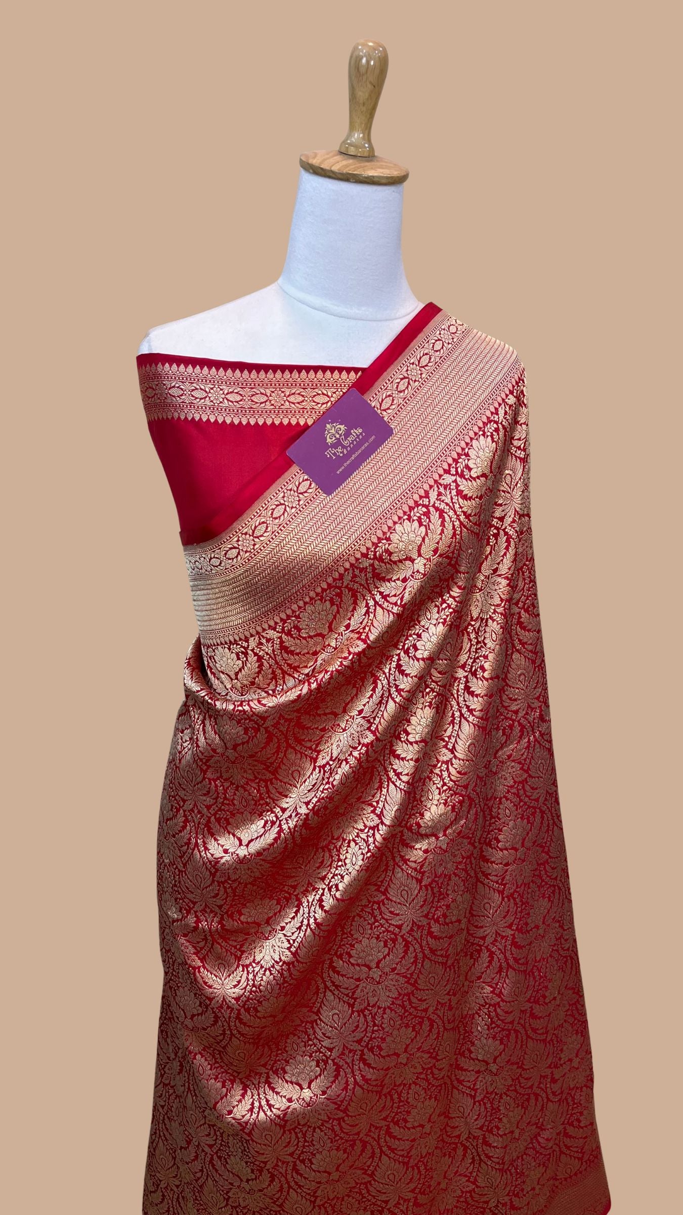 Pure Katan Silk Handloom Banarasi Saree - Tanchui Brocade