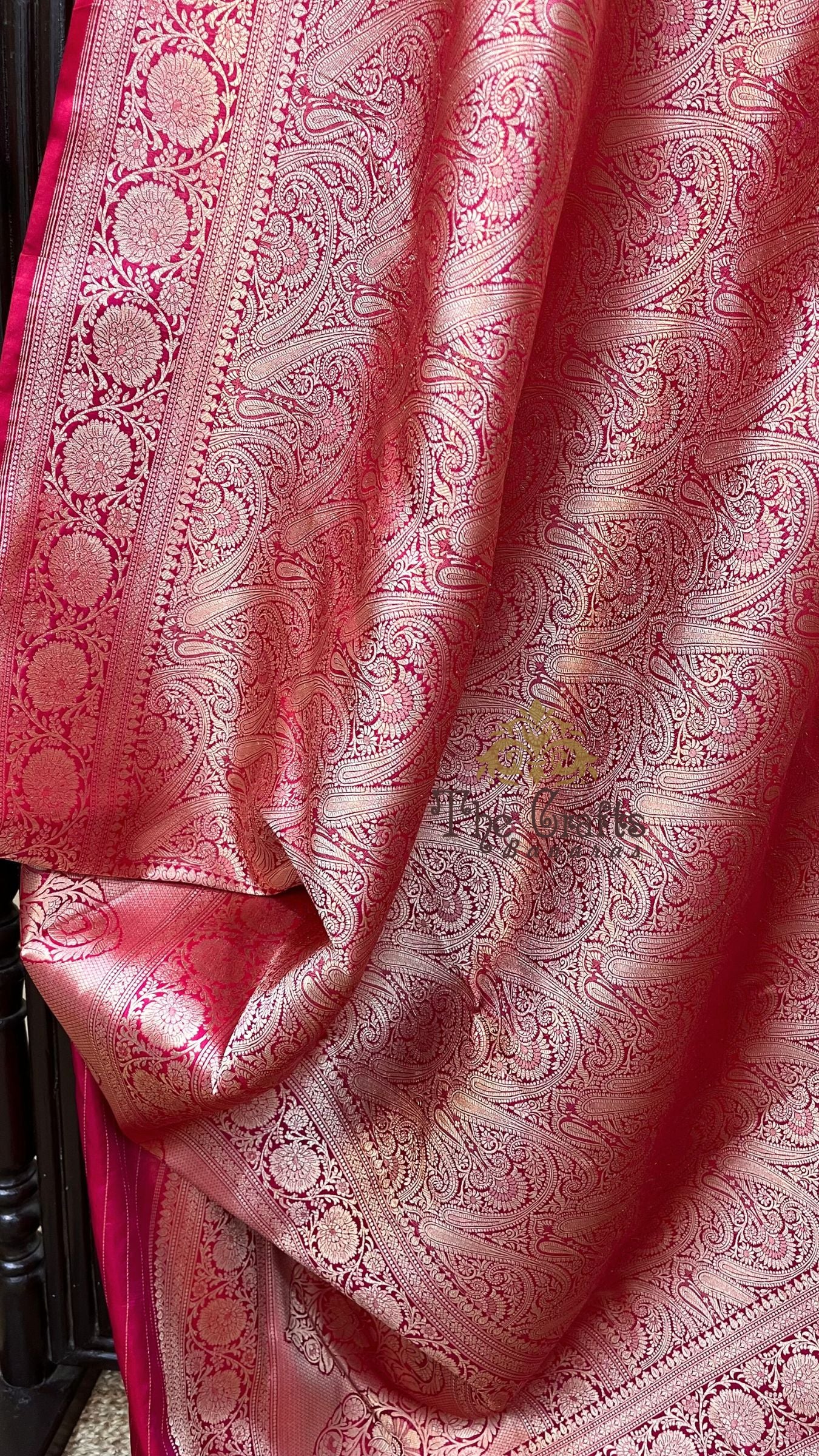 Pure Katan Silk Handloom Banarasi Saree - Tanchui Brocade