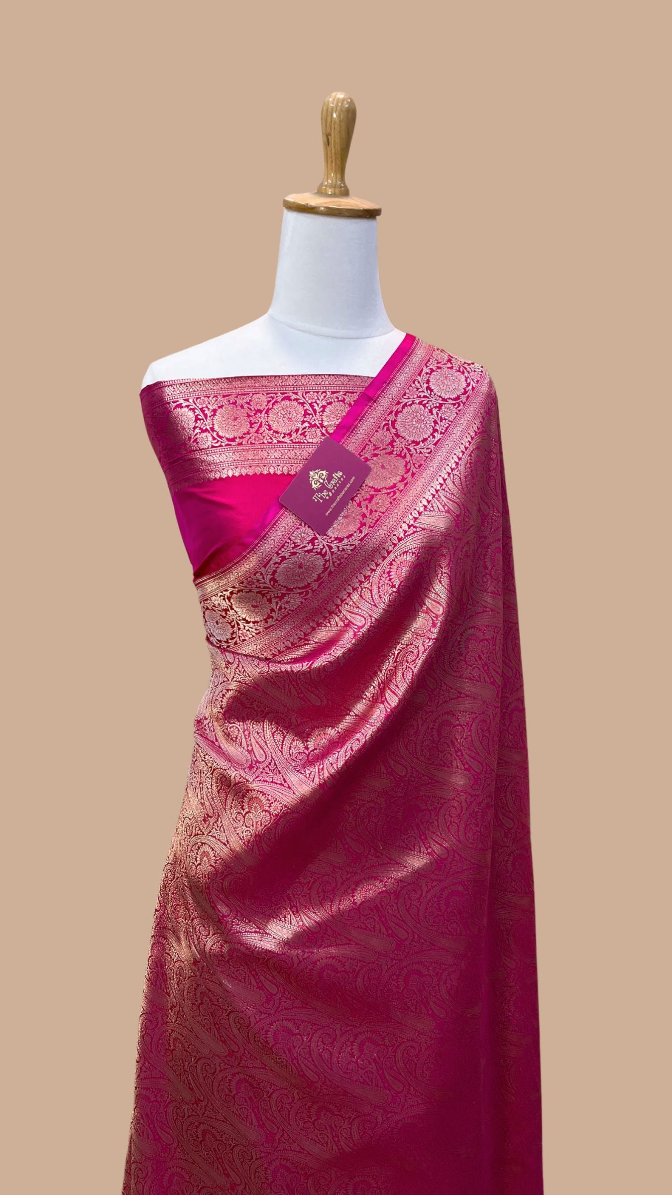 Pure Katan Silk Handloom Banarasi Saree - Tanchui Brocade