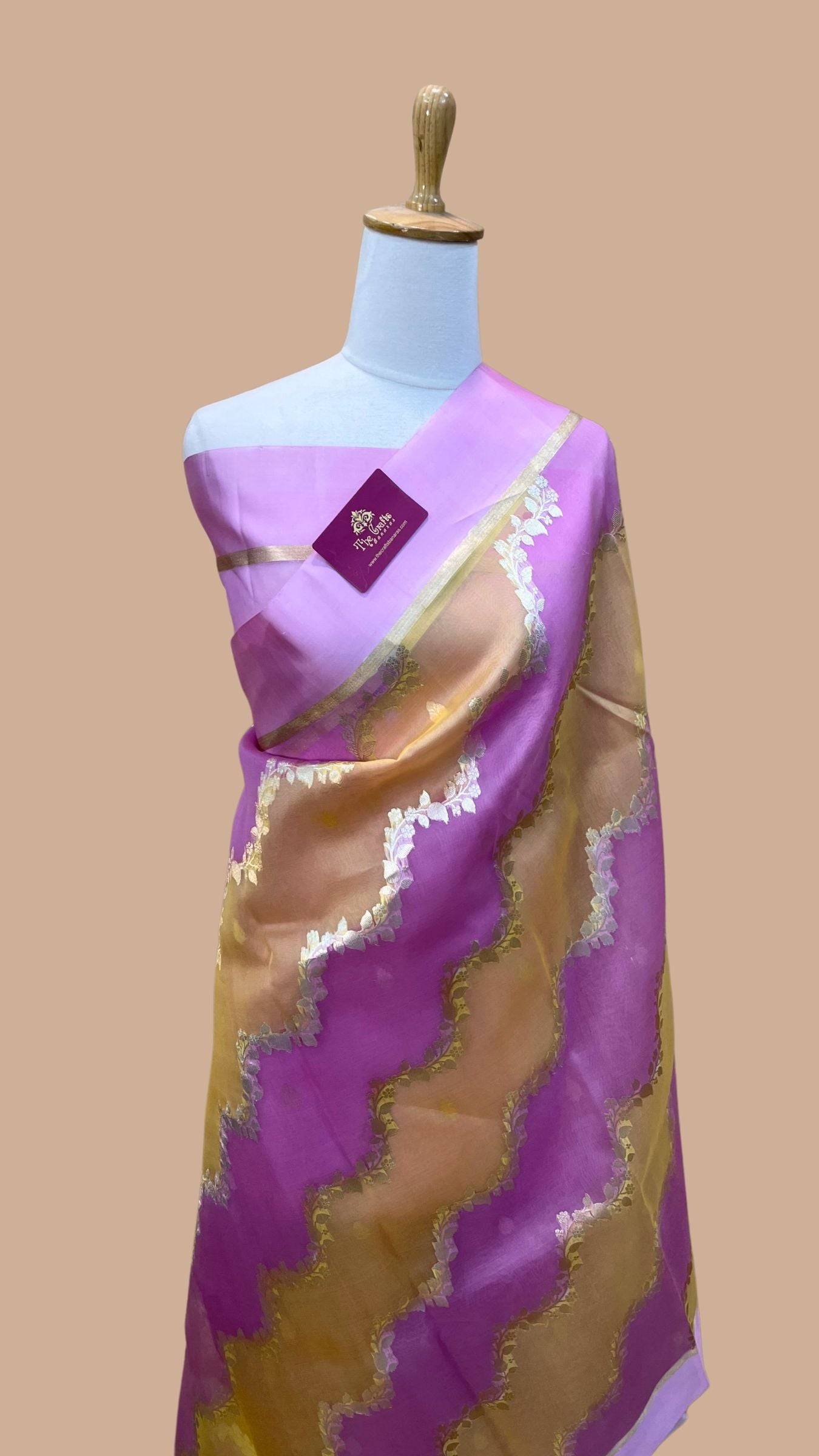 Pure Kora Silk Handloom Banarasi Saree - Rangkart
