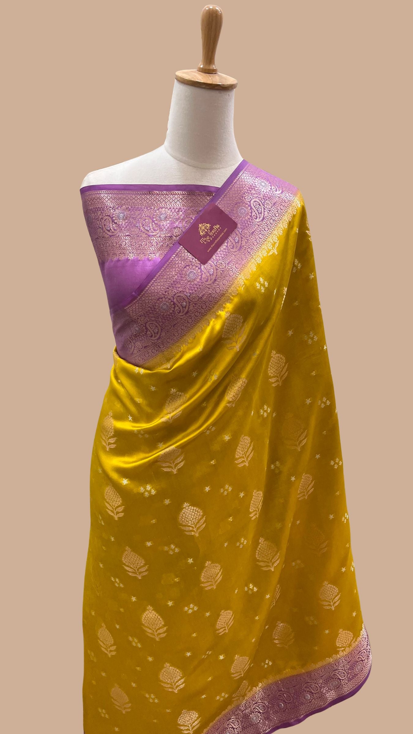Pure Mango Silk Banarasi Saree