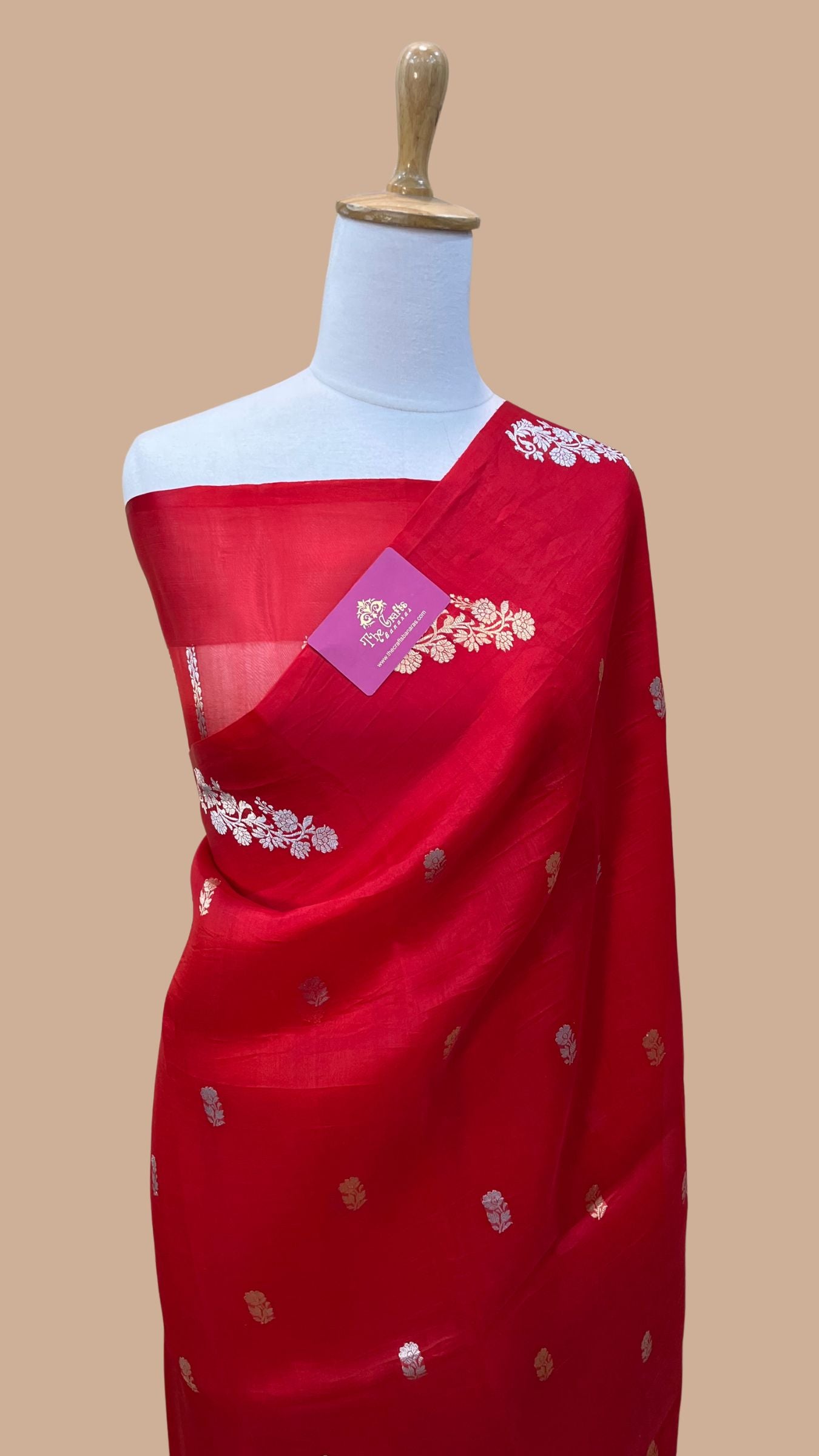Pure Kora Silk Handloom Banarasi Saree