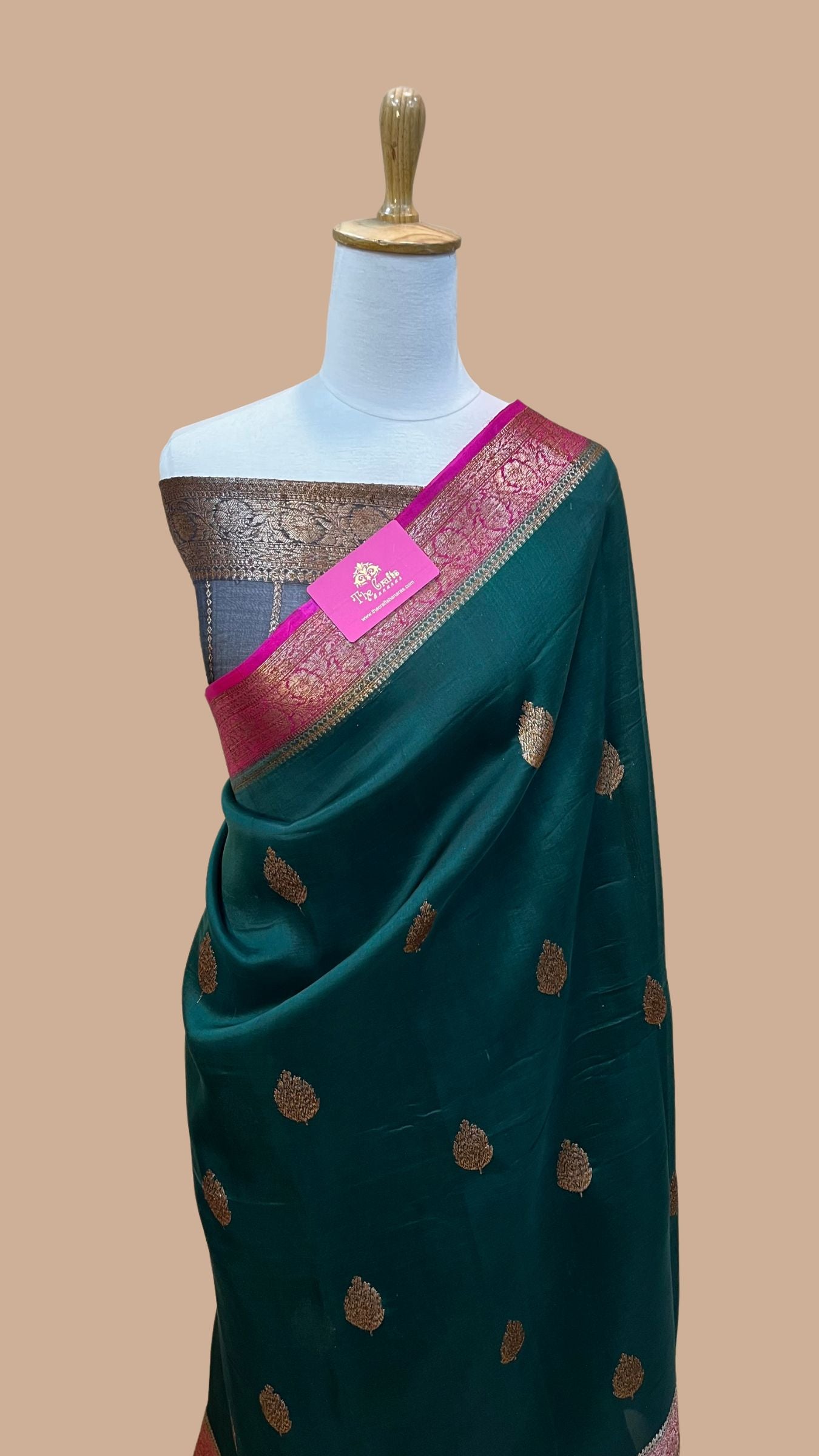 Pure Kora Silk Handloom Banarasi Saree