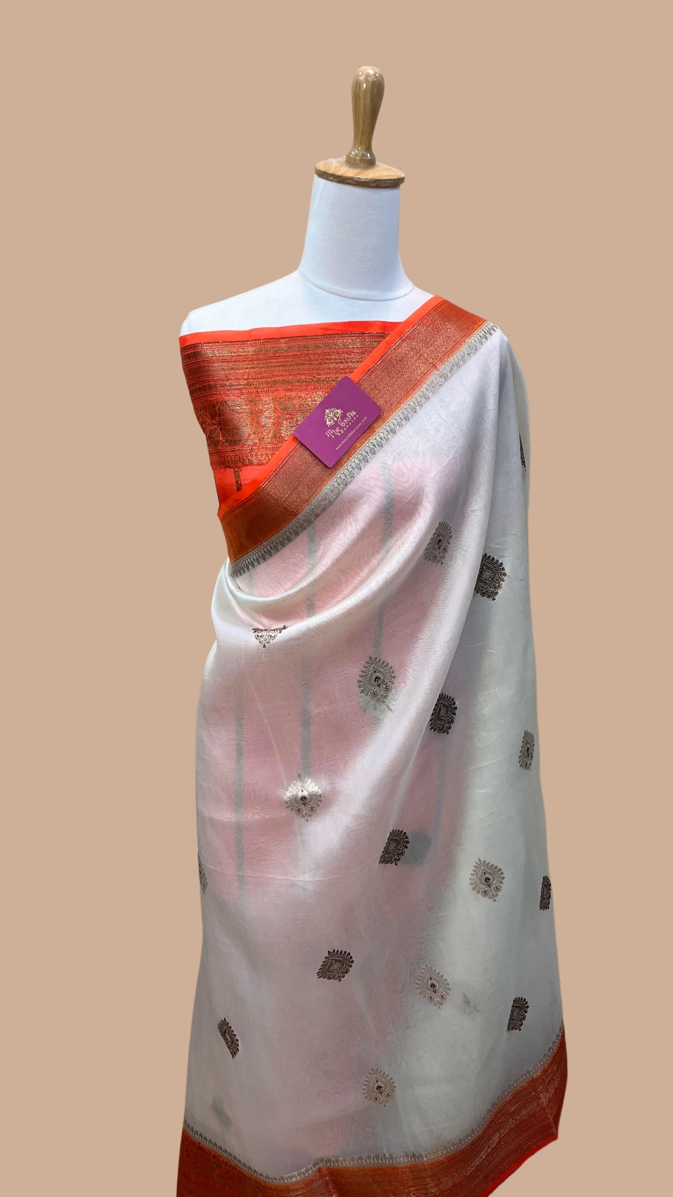 Pure Kora Silk Handloom Banarasi Saree