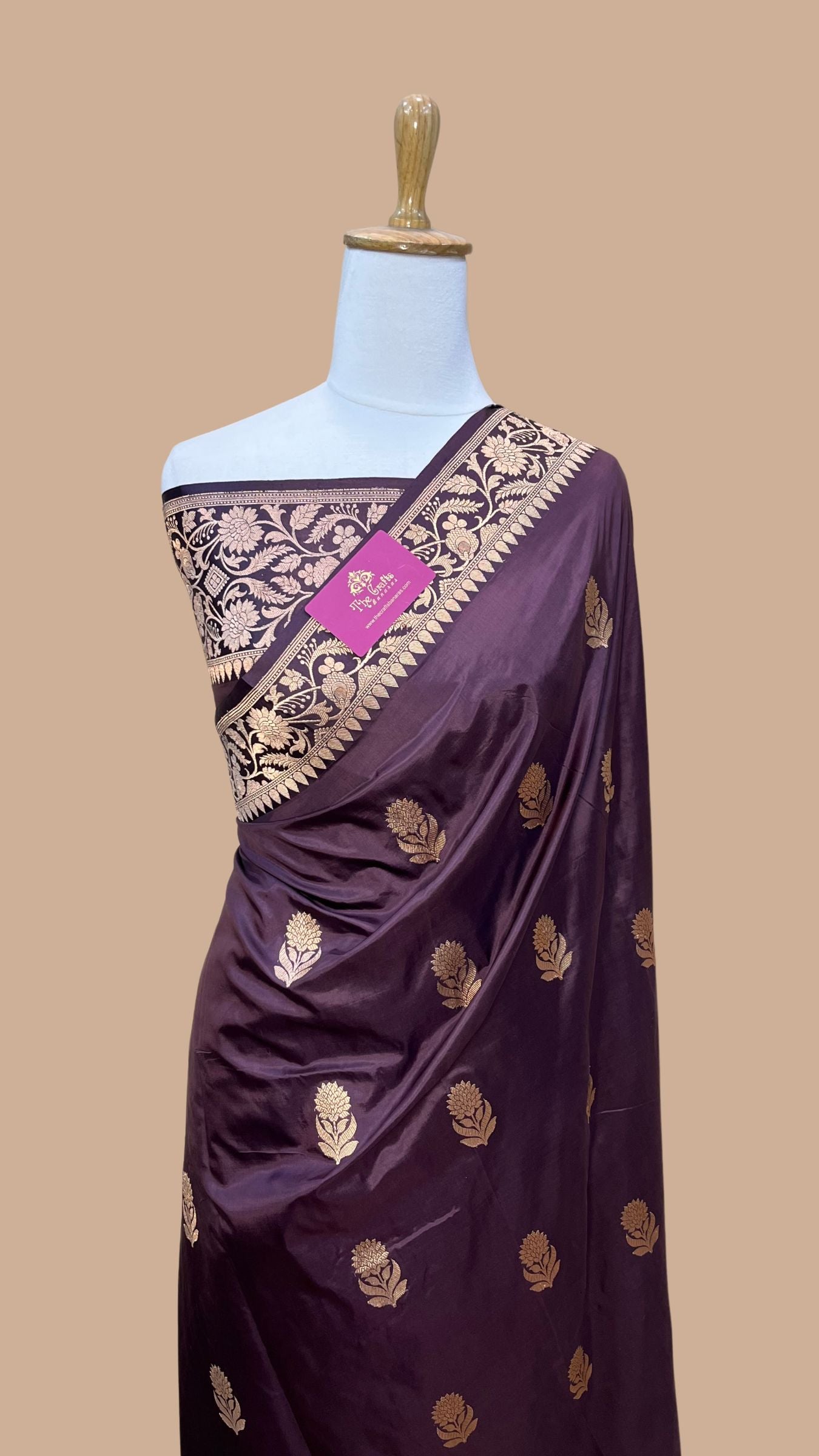 Pure Katan Silk Handloom Banarasi Saree - Kadhua Buti