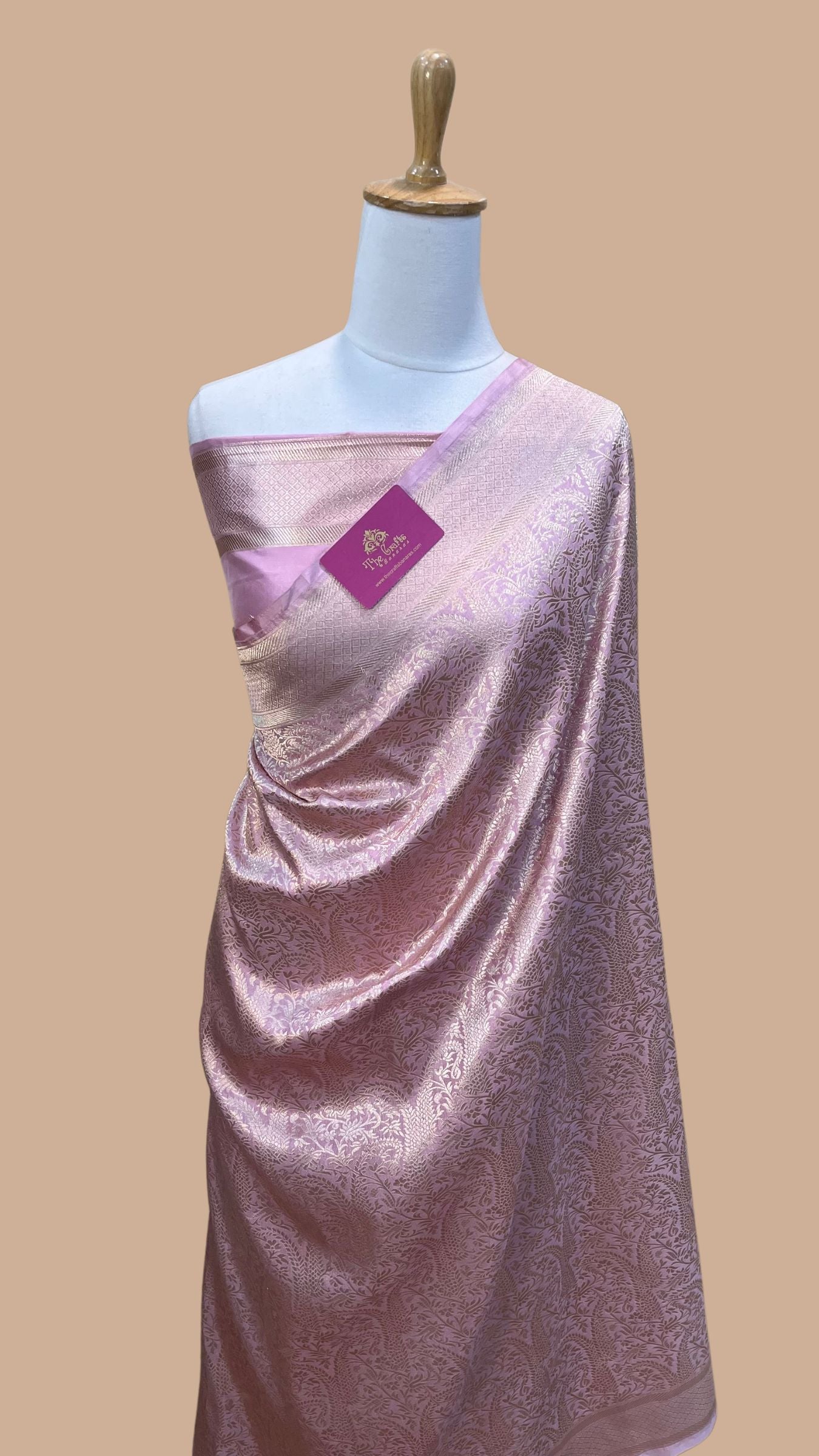 Pure Katan Silk Handloom Banarasi Saree - Tanchui Brocade