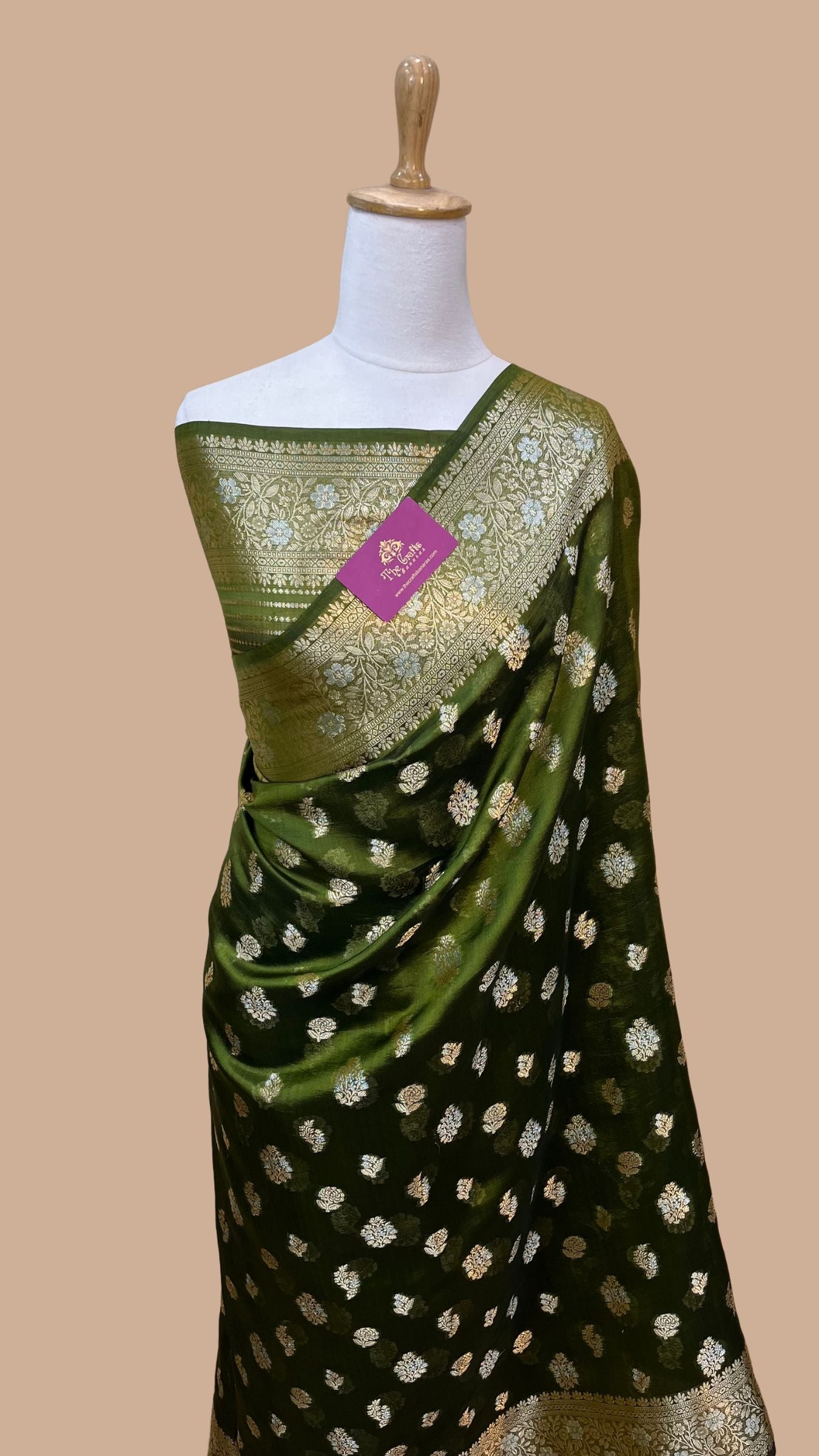 Pure Mango Silk Banarasi Saree
