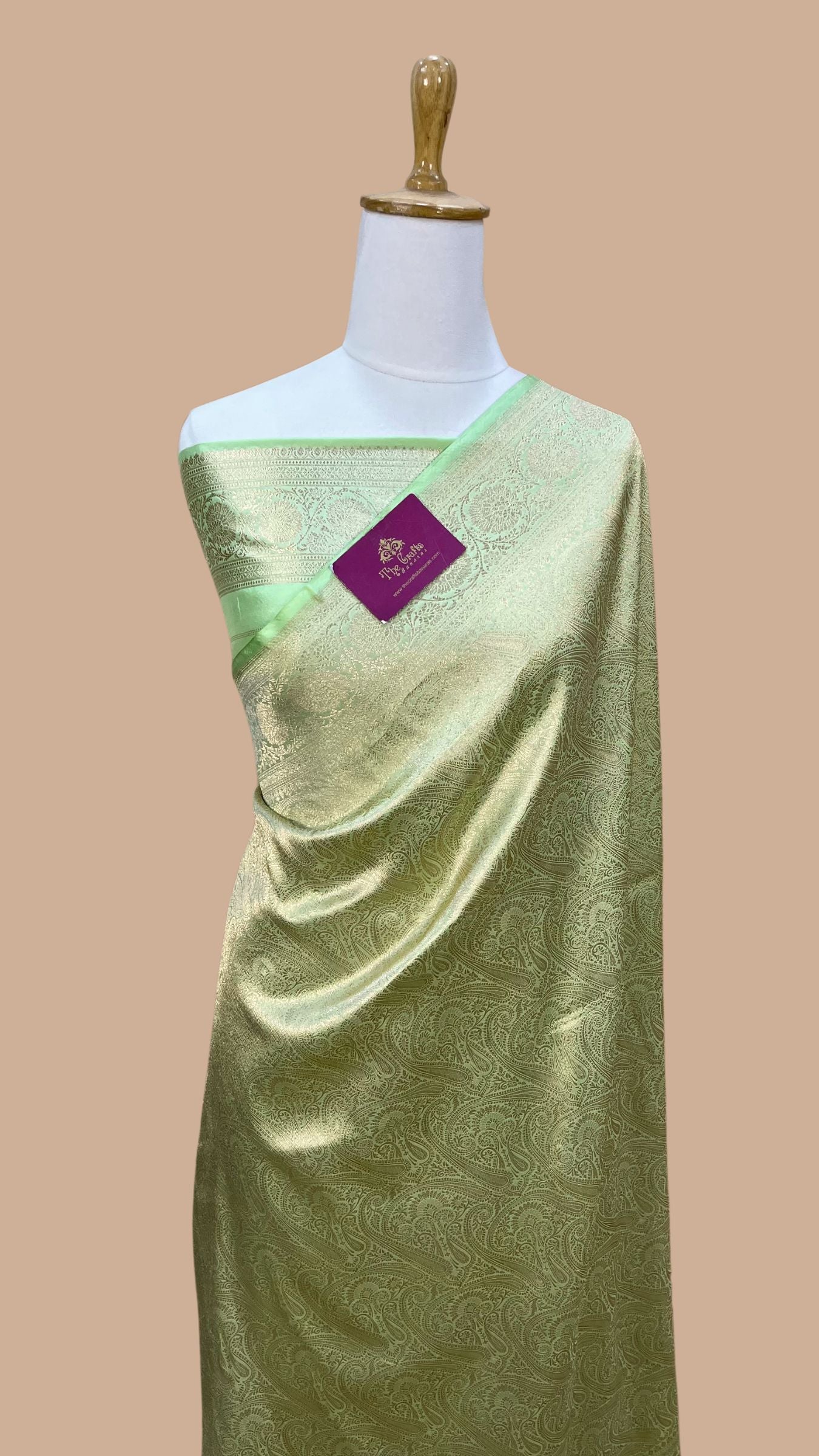 Pure Katan Silk Handloom Banarasi Saree - Tanchui Brocade