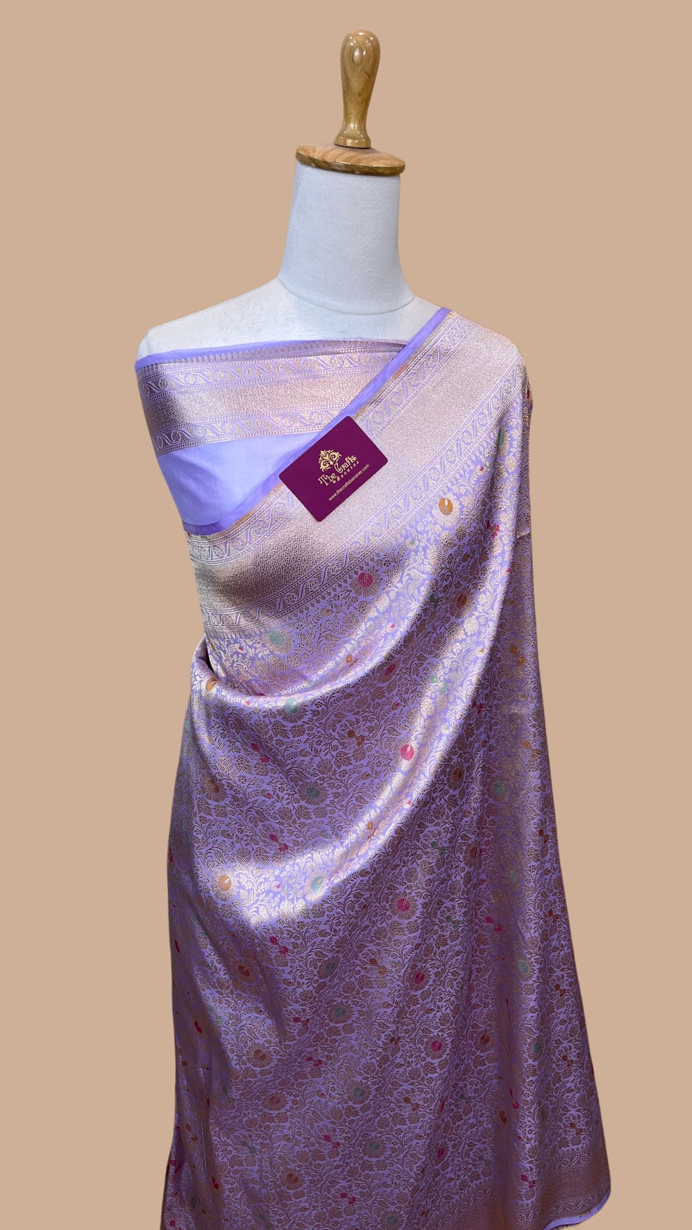 Pure Katan Silk Handloom Banarasi Saree - Tanchui Brocade Meena