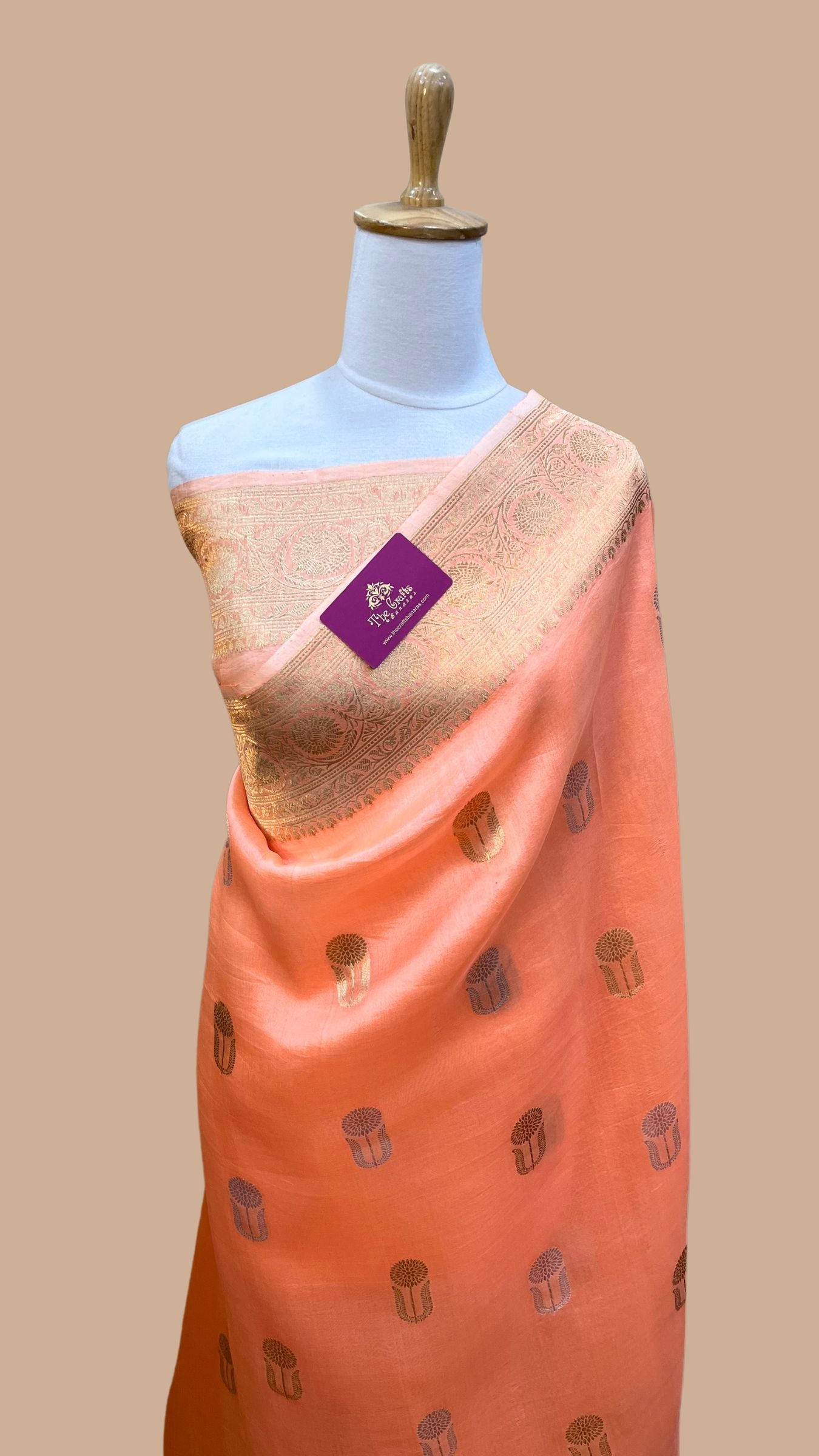 Pure Kora Silk Handloom Banarasi Saree