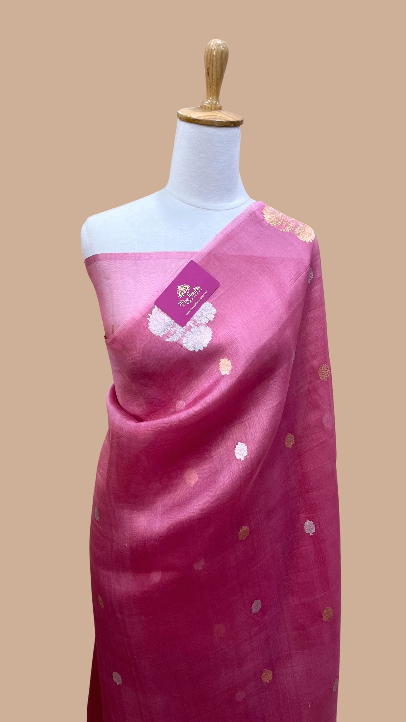 Pure Kora Silk Handloom Banarasi Saree