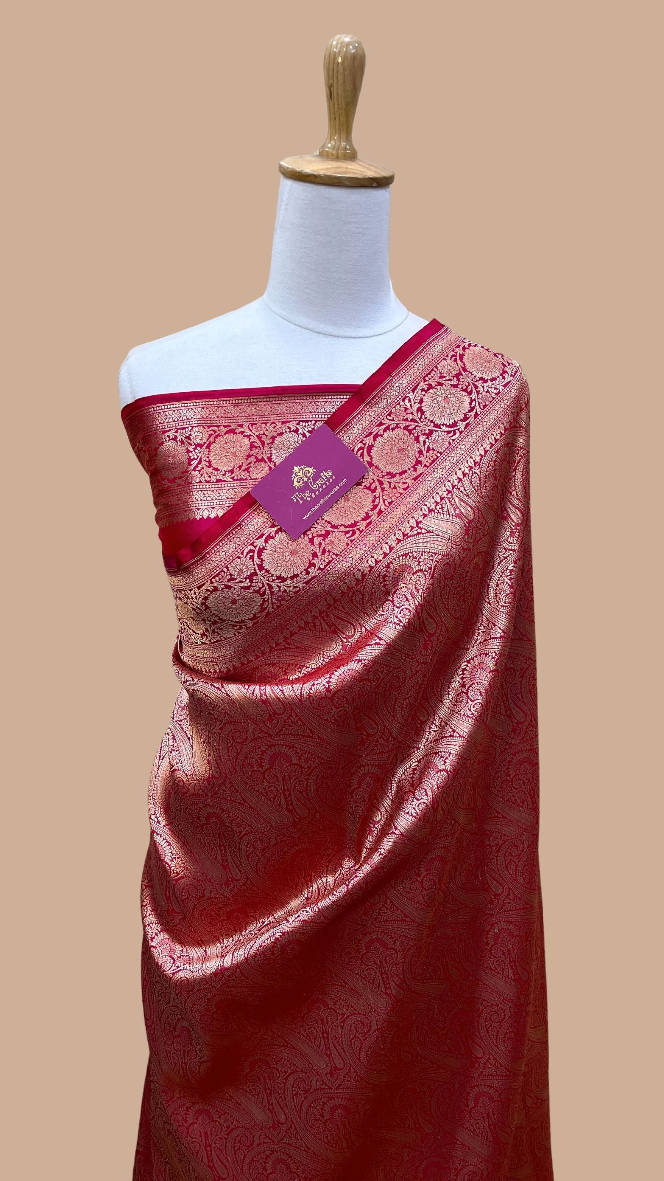 Pure Katan Silk Handloom Banarasi Saree - Tanchui Brocade