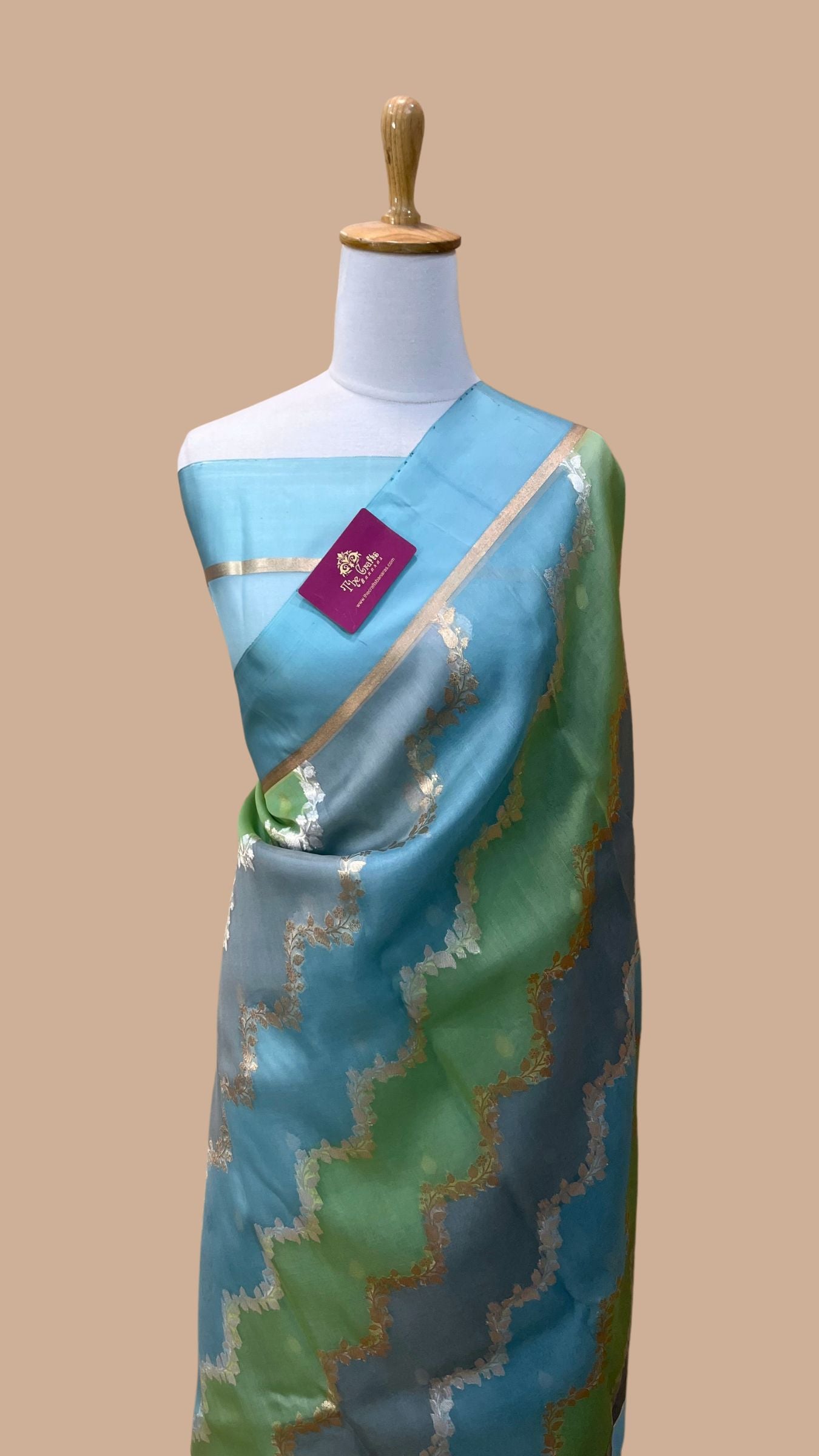 Pure Kora Silk Handloom Banarasi Saree - Rangkart