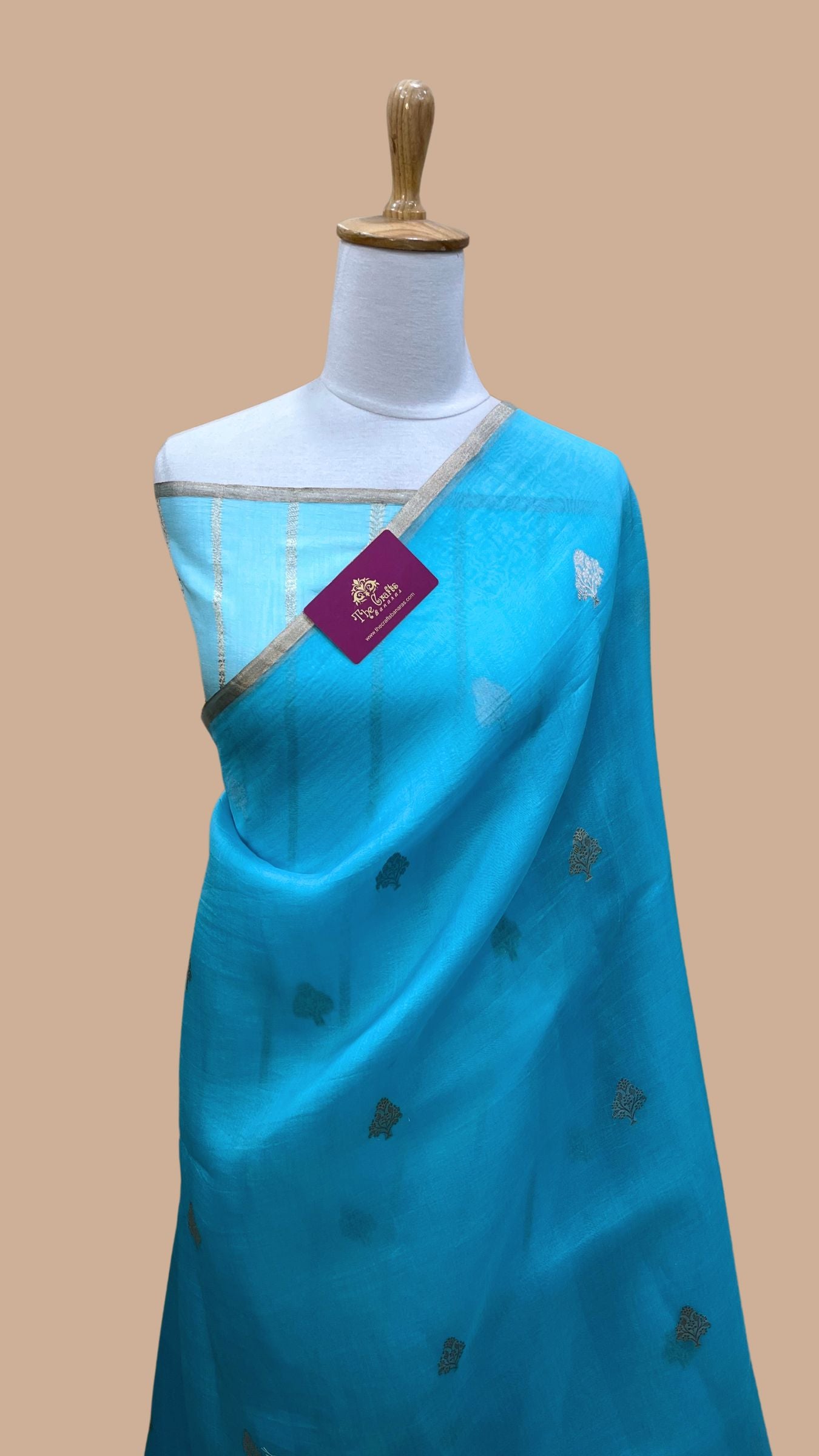 Pure Kora Silk Handloom Banarasi Saree