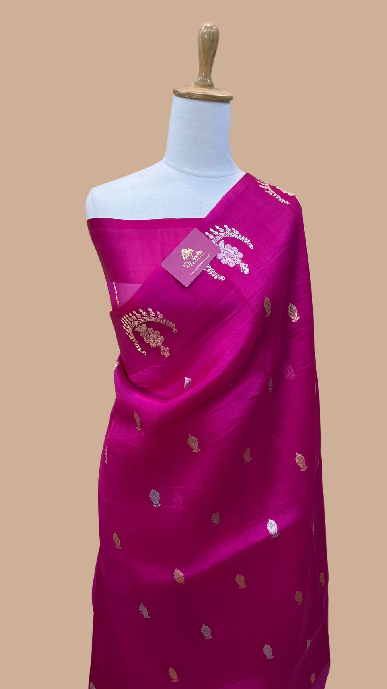 Pure Kora Silk Handloom Banarasi Saree