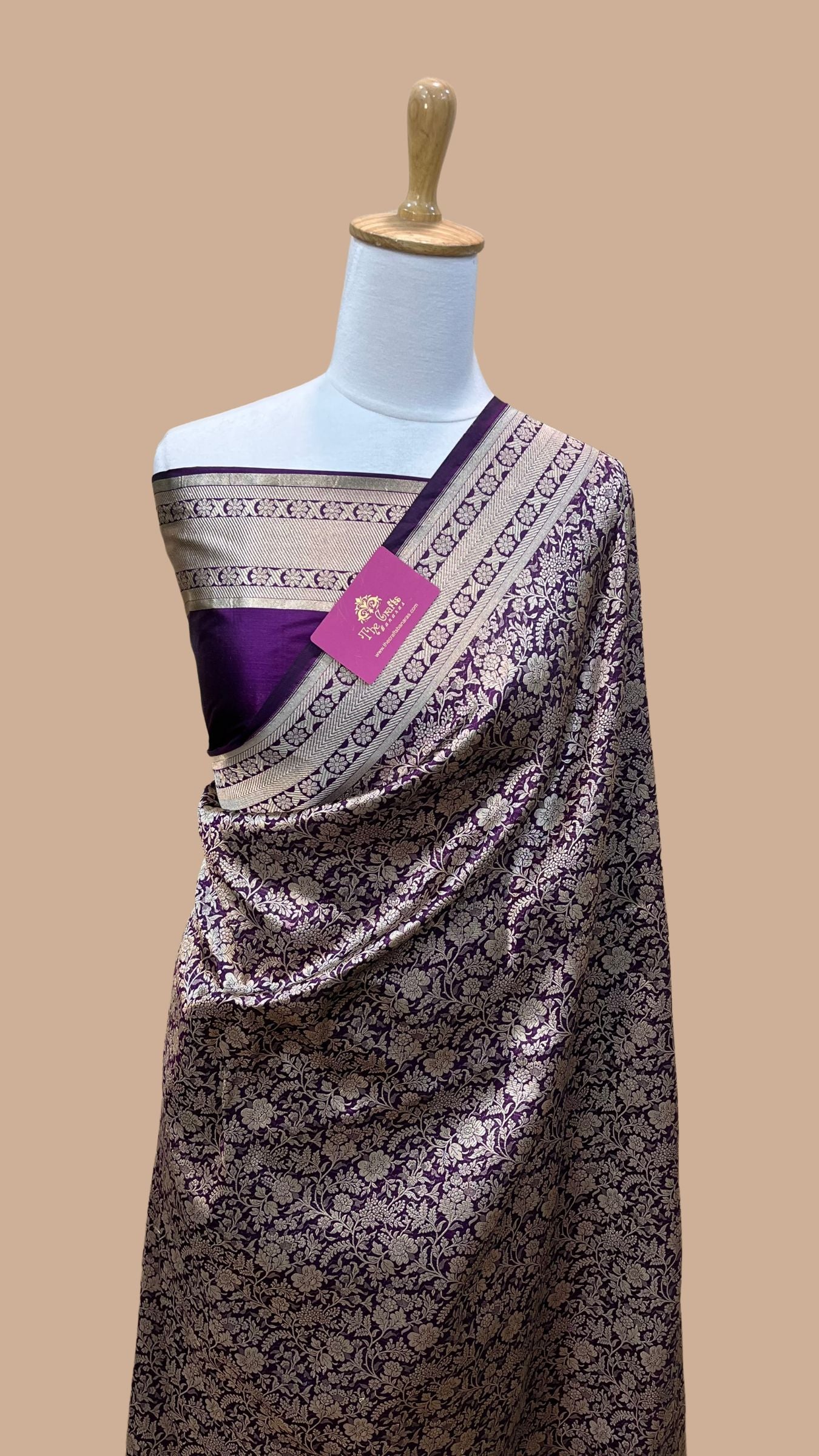 Pure Katan Silk Handloom Banarasi Saree - Tanchui Brocade
