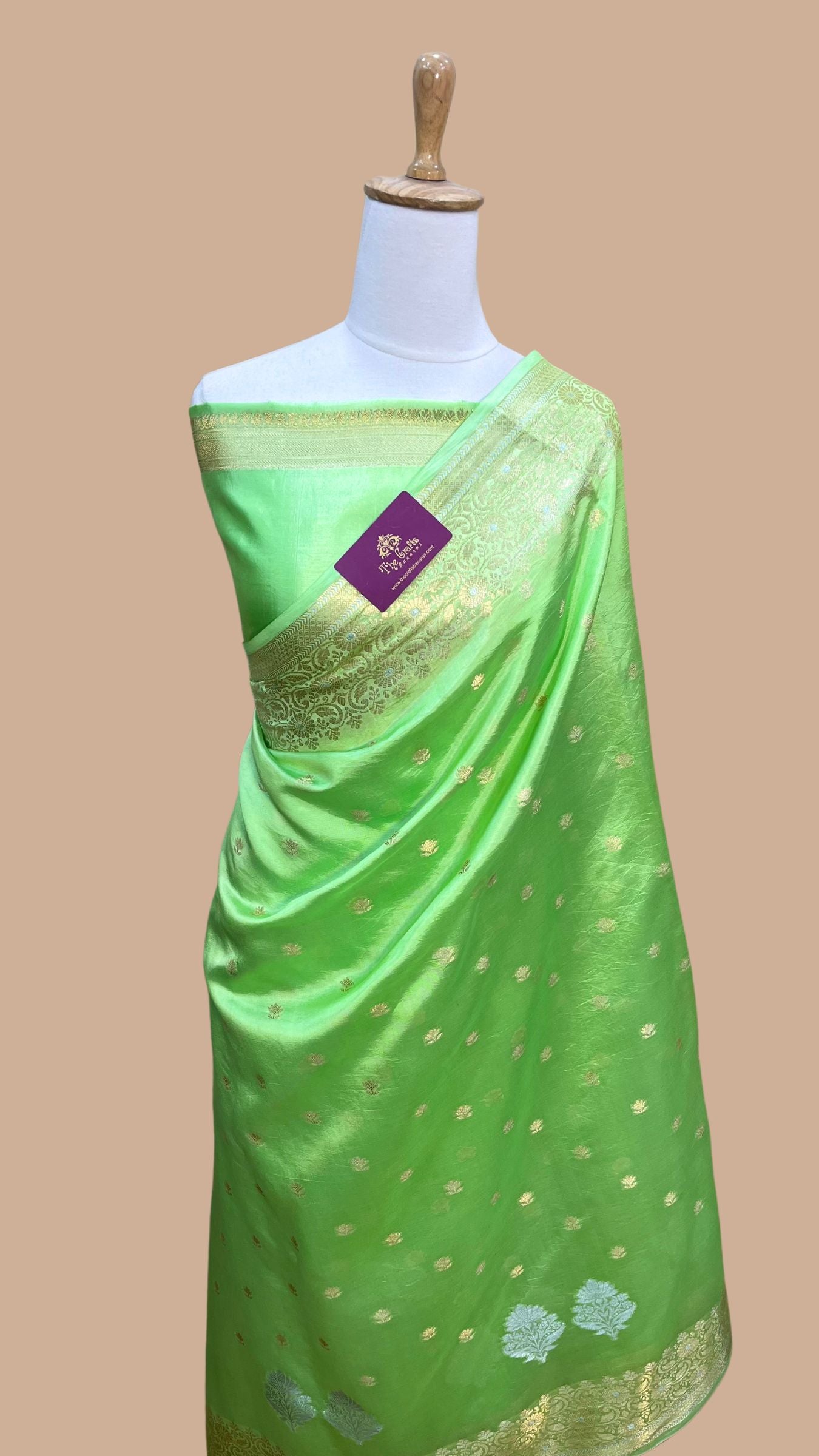 Pure Mango Silk Handloom Banarasi Saree