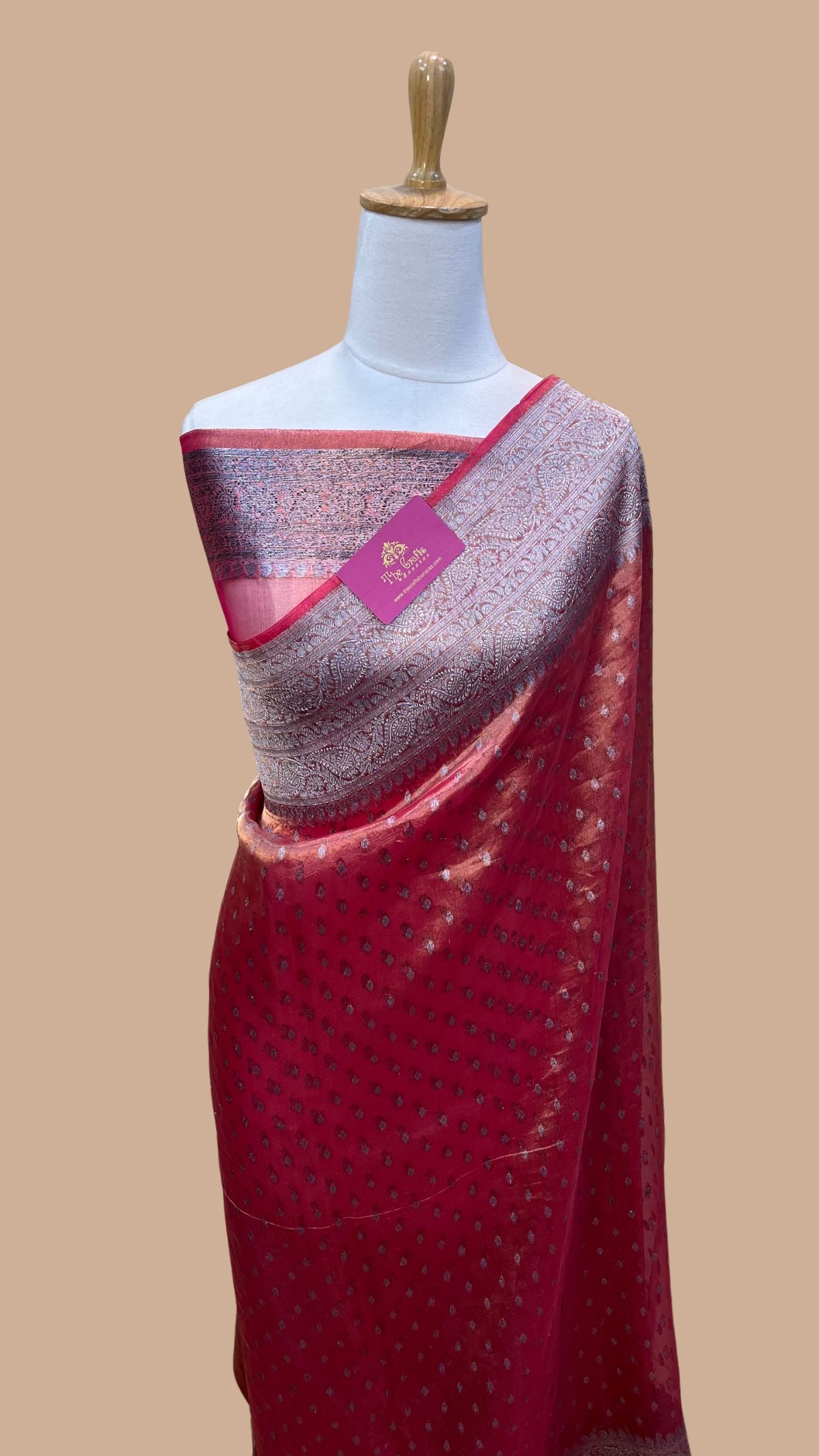 Pure Kora Tissue Silk Handloom Banarasi Saree
