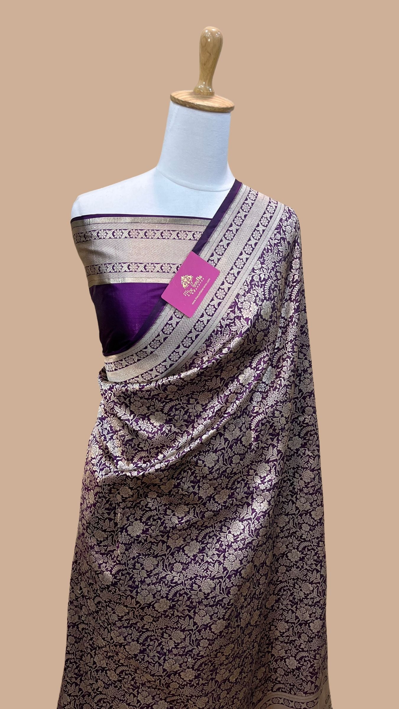 Pure Katan Silk Handloom Banarasi Saree - Tanchui Brocade