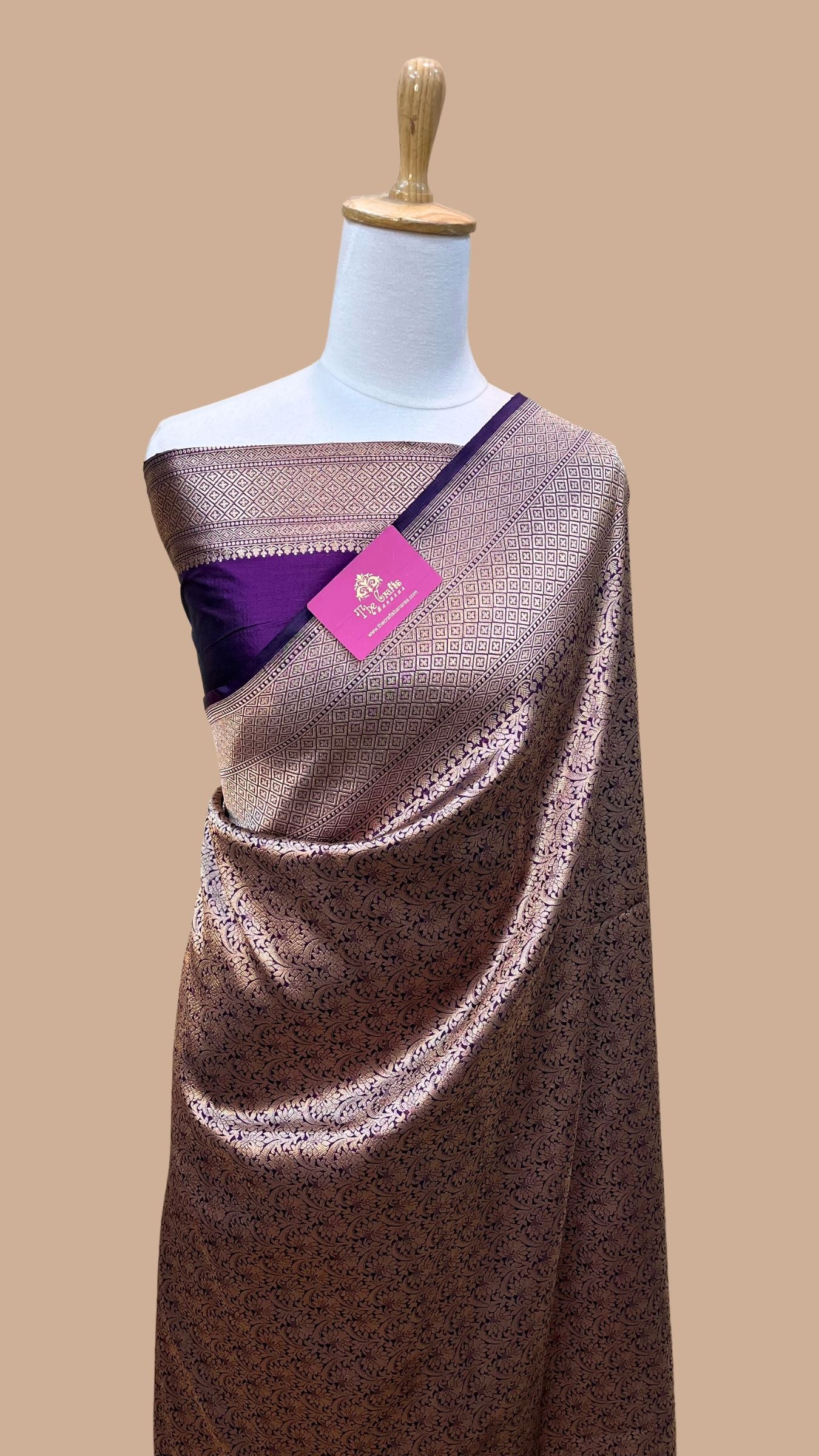 Pure Katan Silk Handloom Banarasi Saree - Tanchui Brocade