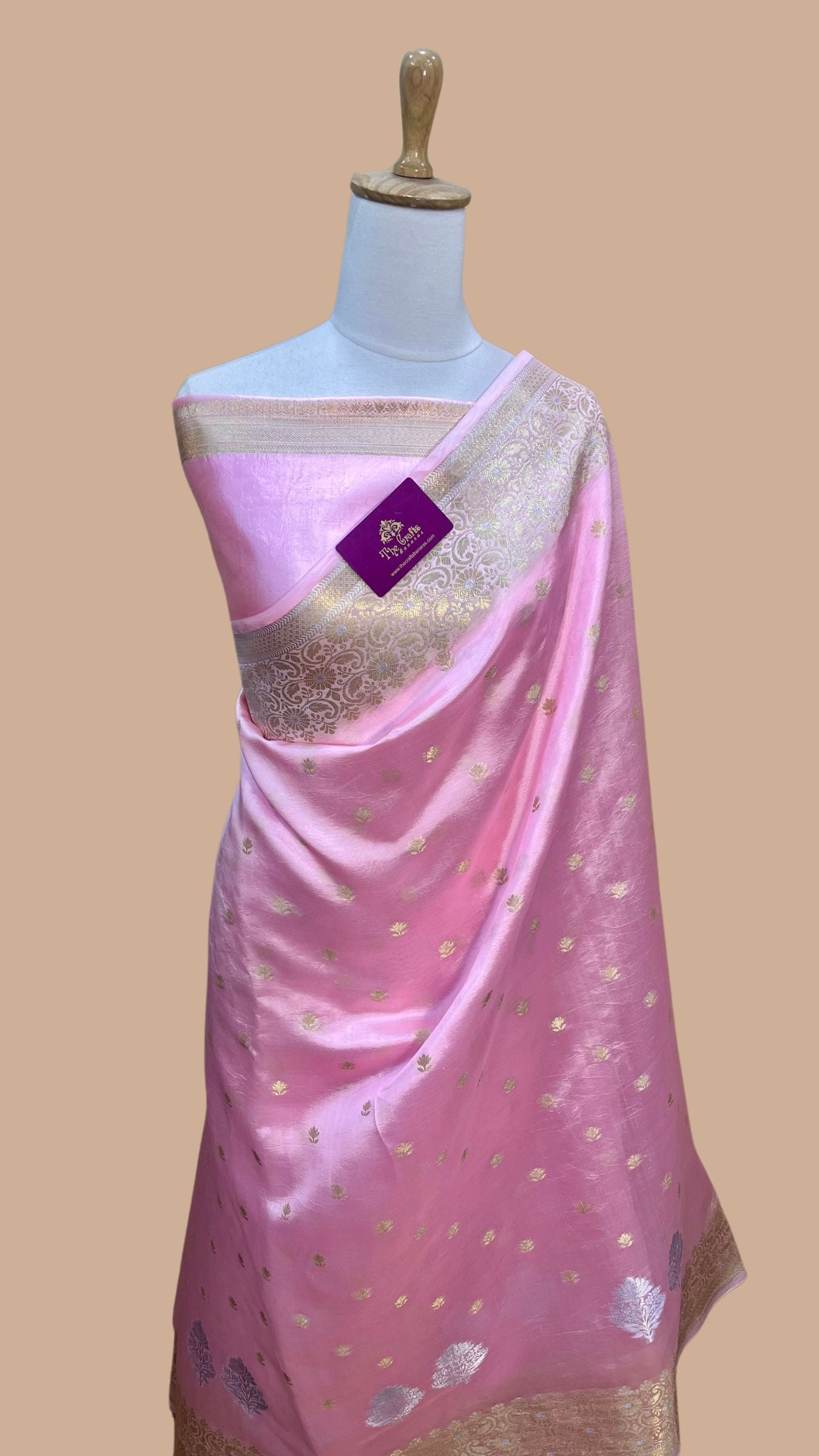 Pure Mango Silk Handloom Banarasi Saree