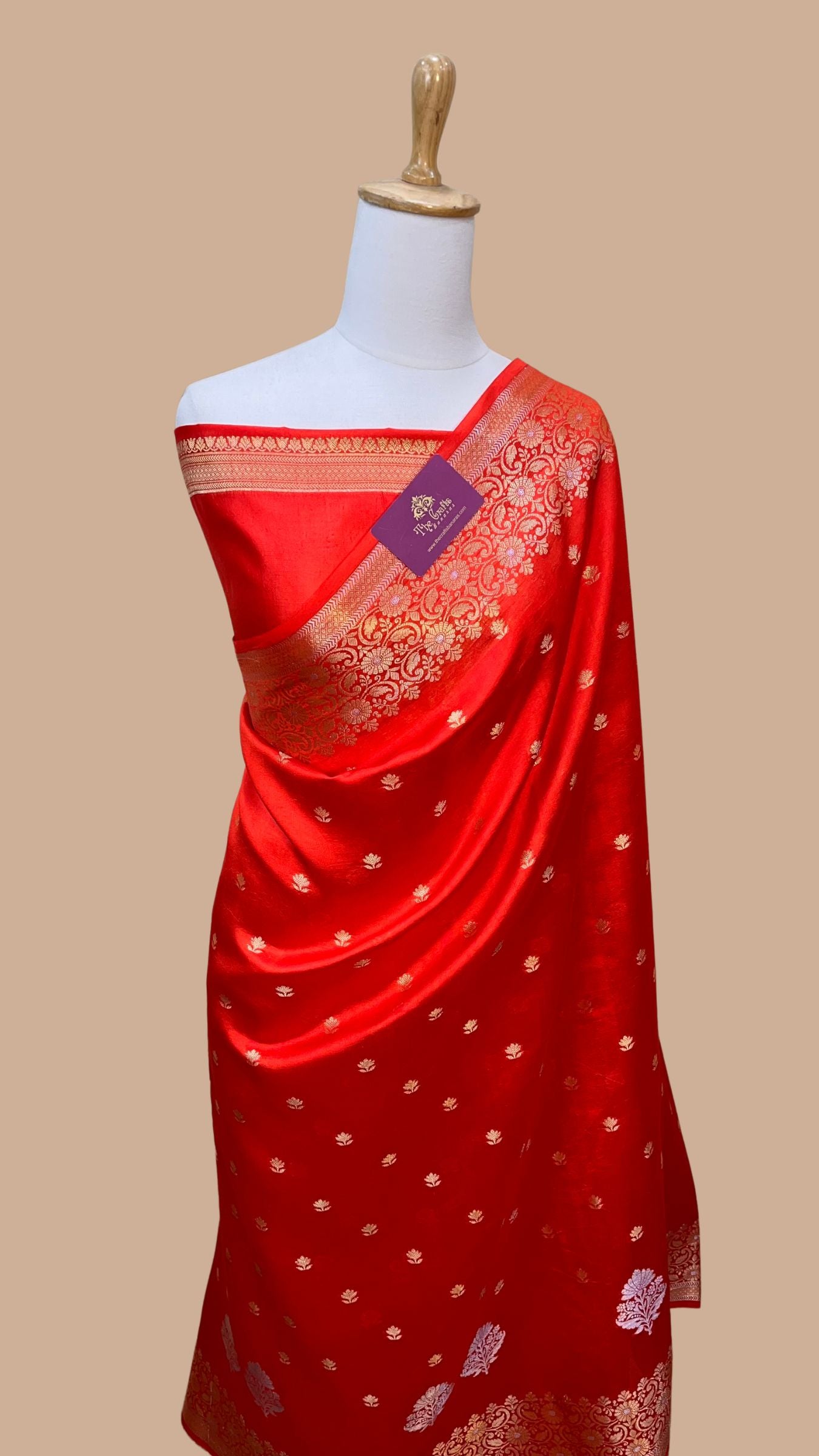 Pure Mango Silk Handloom Banarasi Saree