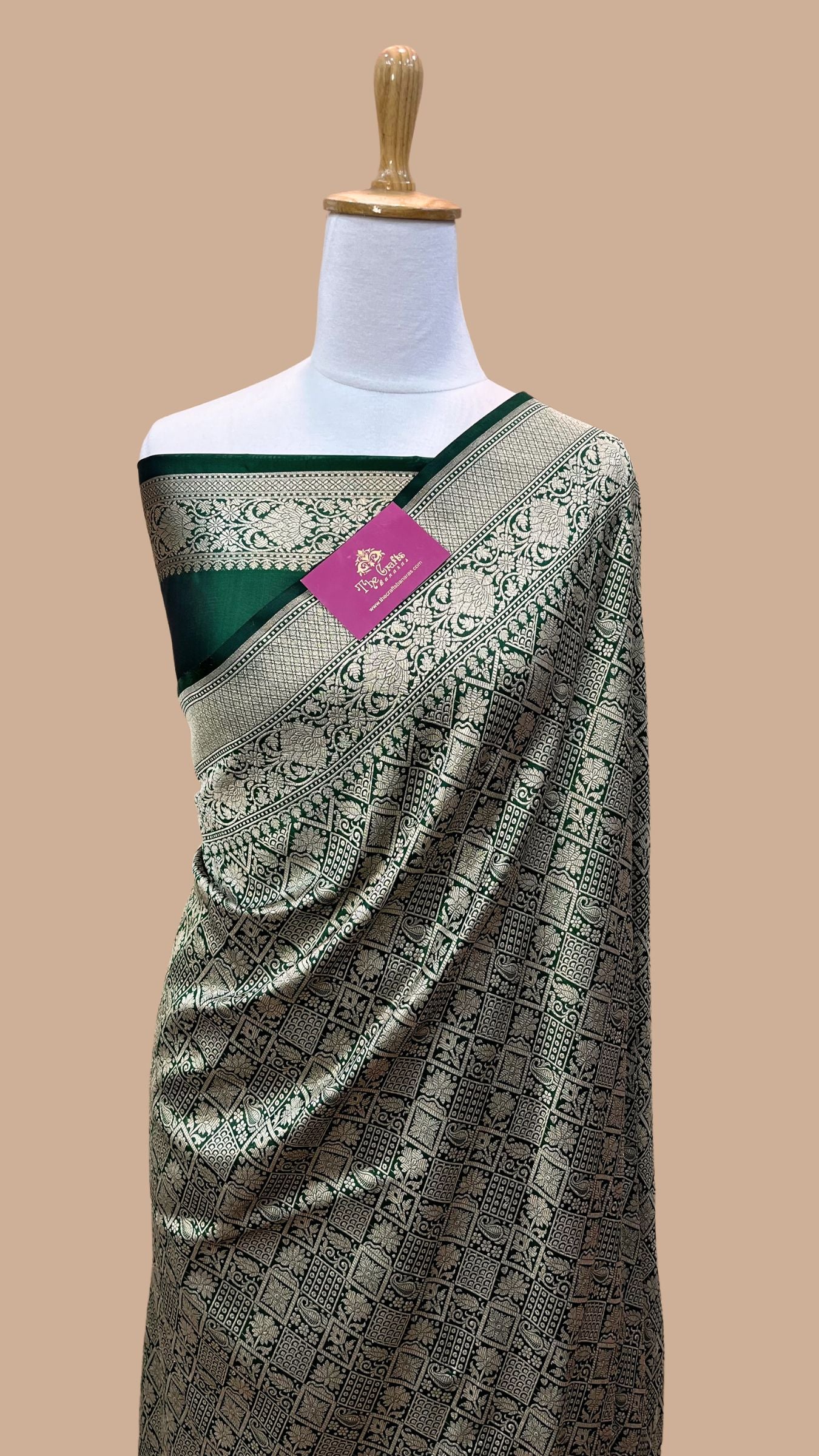 Pure Katan Silk Handloom Banarasi Saree - Tanchui Brocade Meena