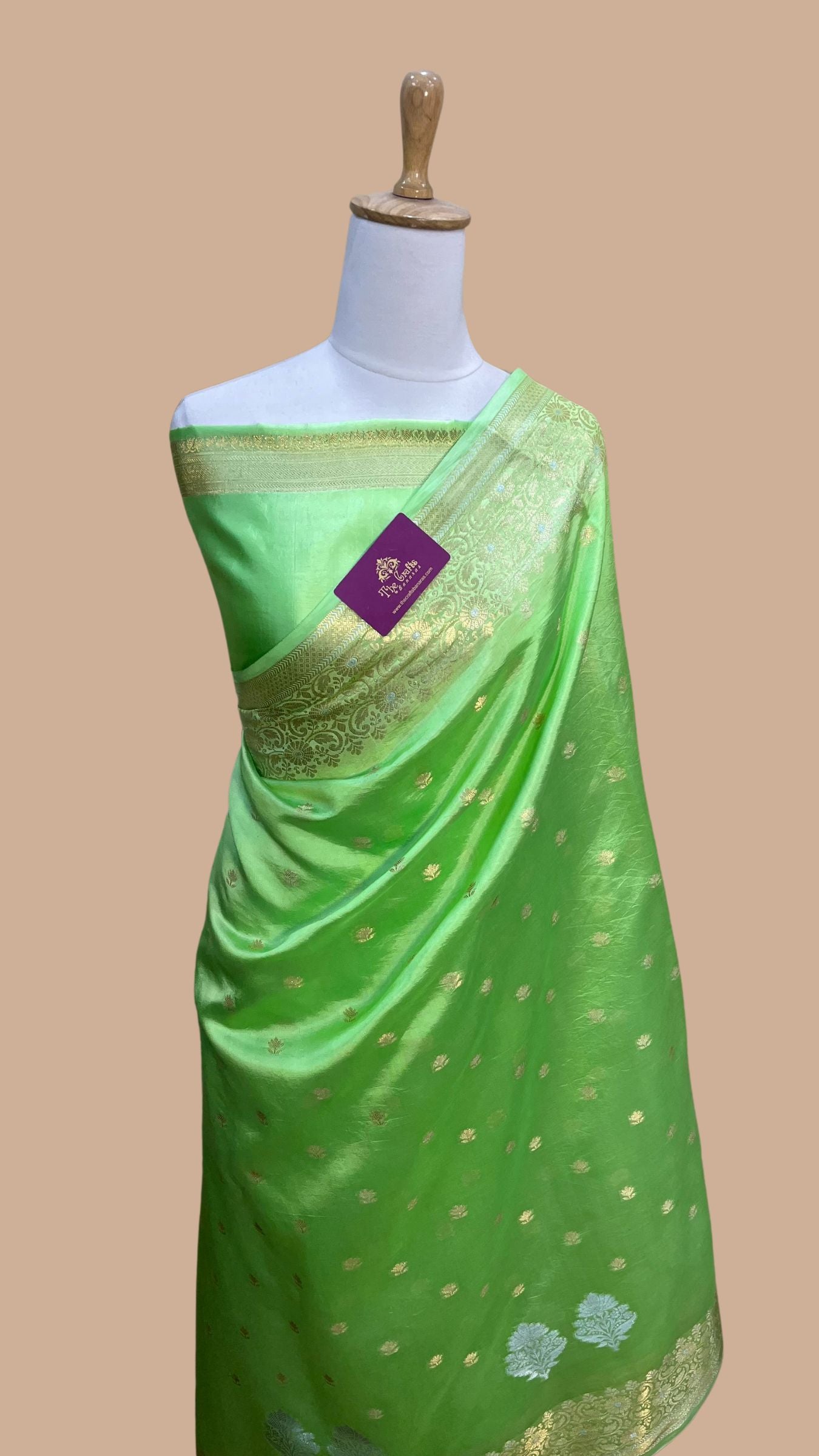 Pure Mango Silk Handloom Banarasi Saree