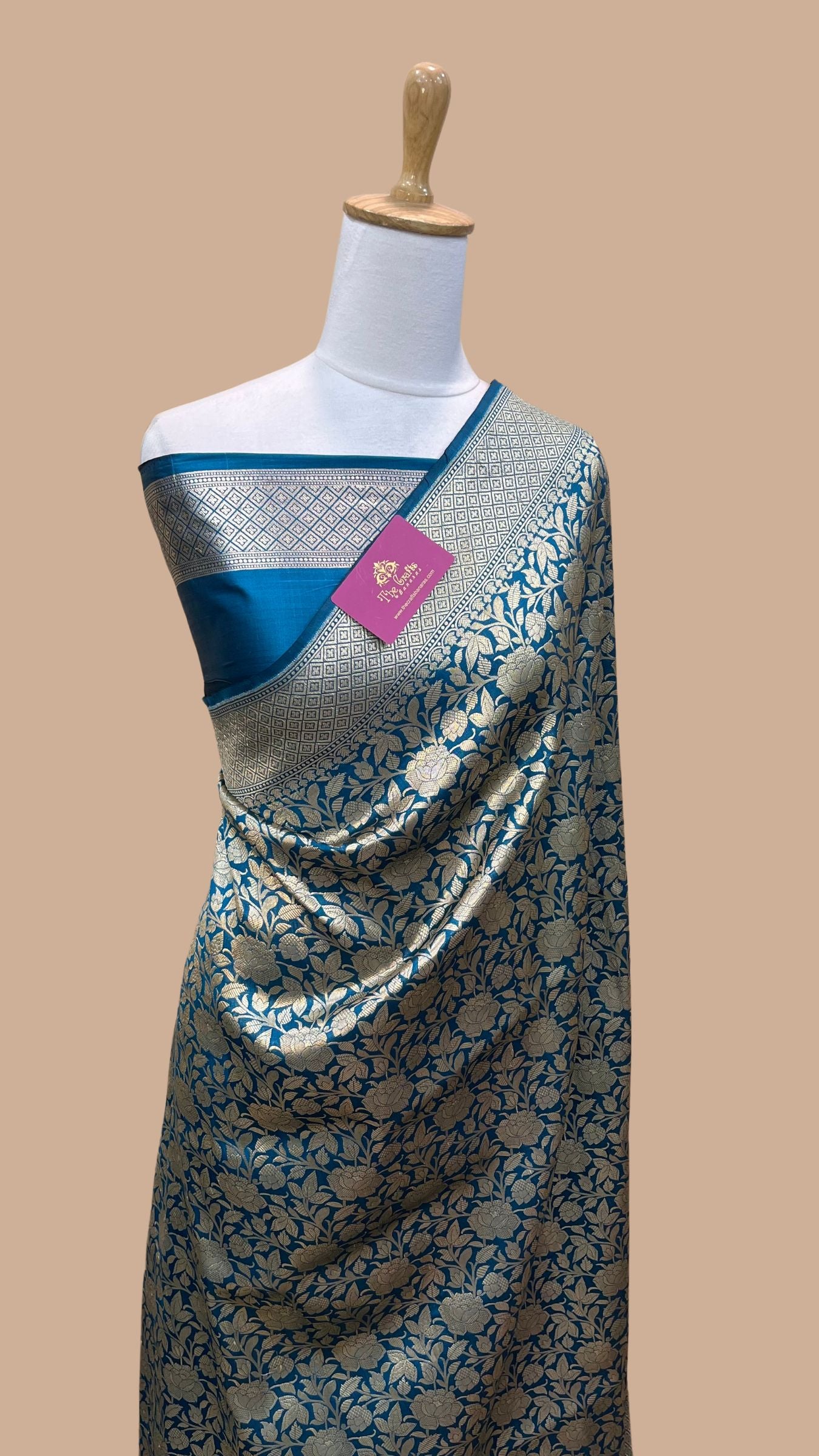 Pure Katan Silk Handloom Banarasi Saree - Tanchui Brocade