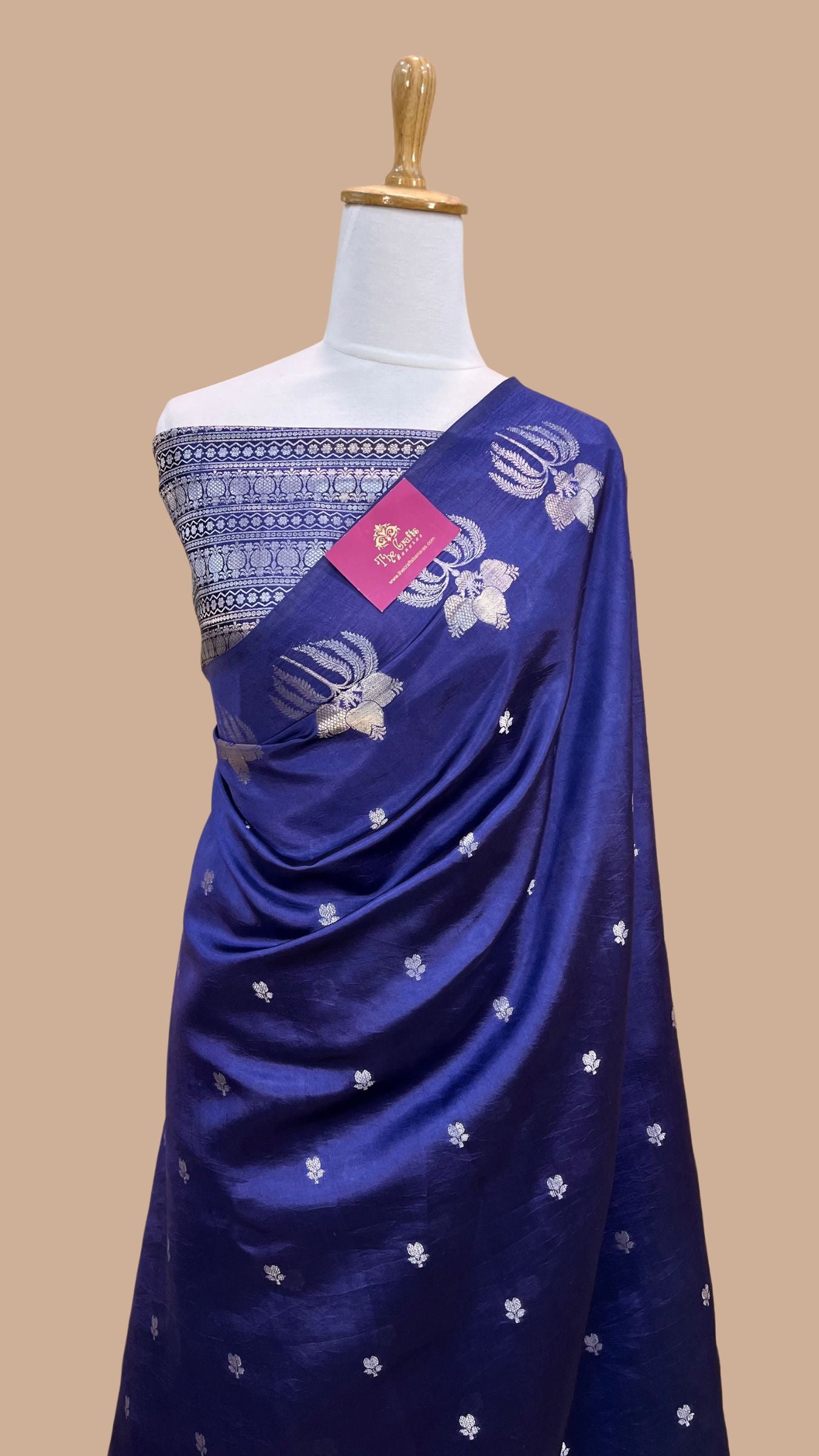 Pure Raw Mango Silk Handloom Banarasi Saree