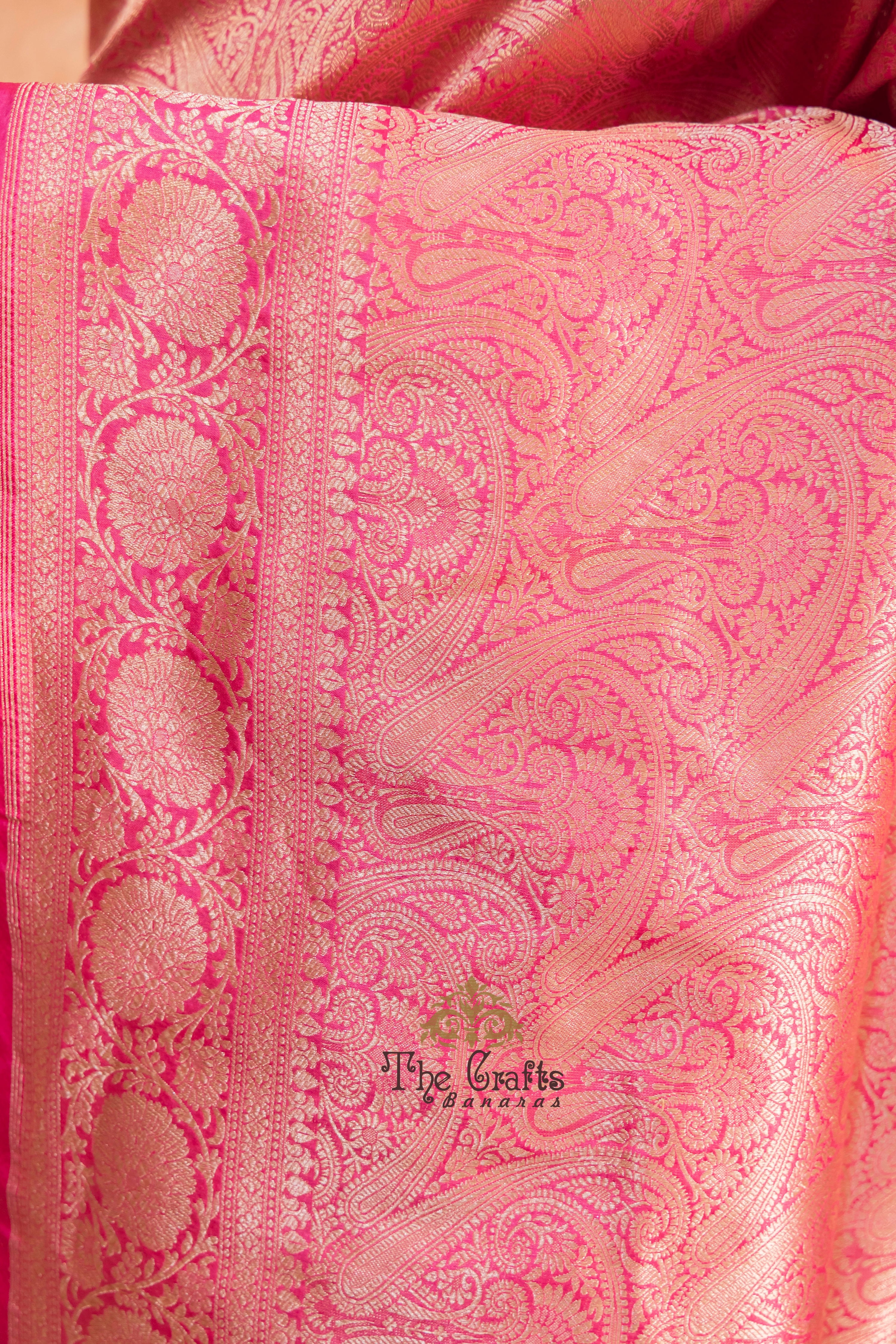 Pure Katan Silk Handloom Banarasi Saree - Tanchui Brocade