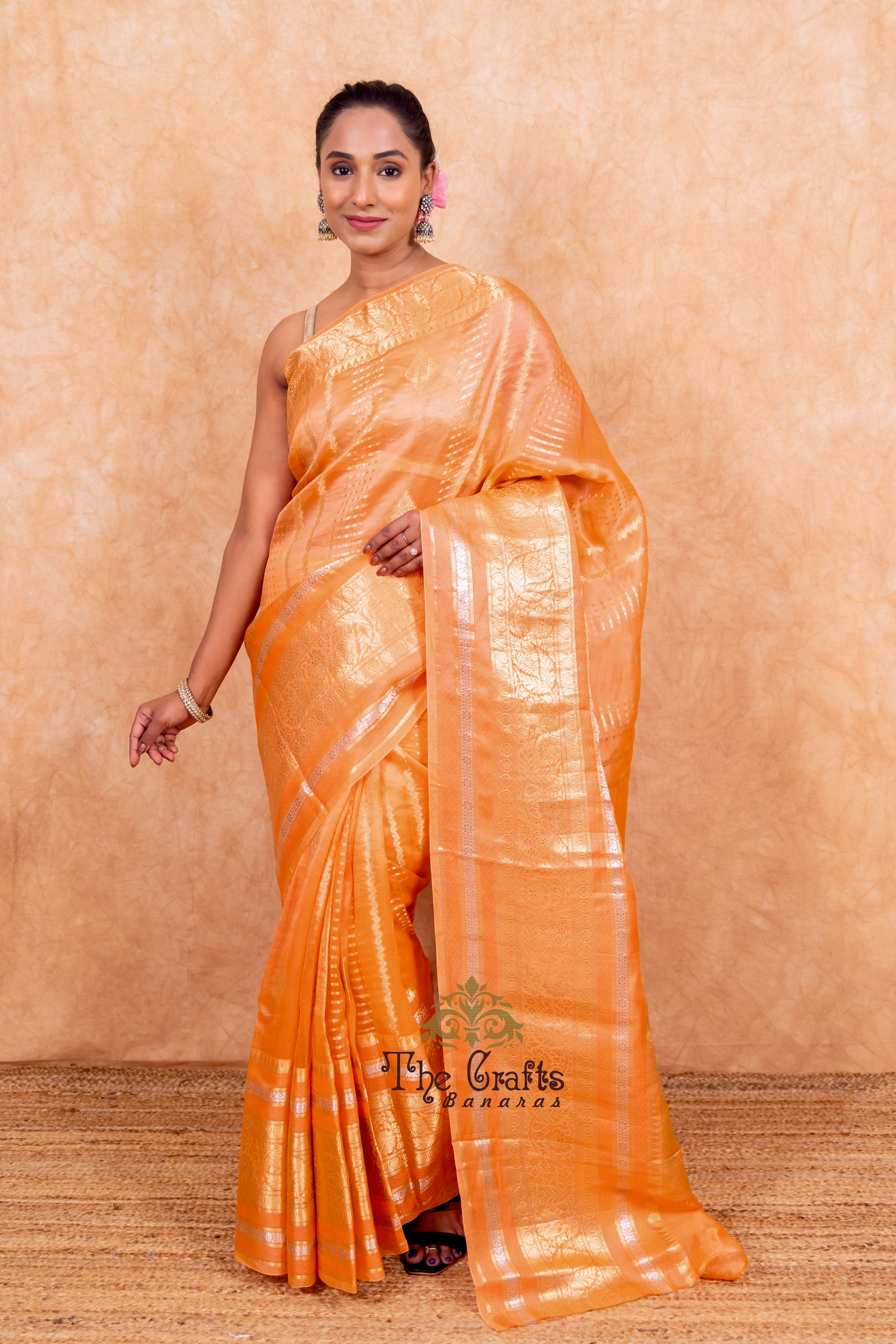 Pure Kora Silk Handloom Banarasi Saree