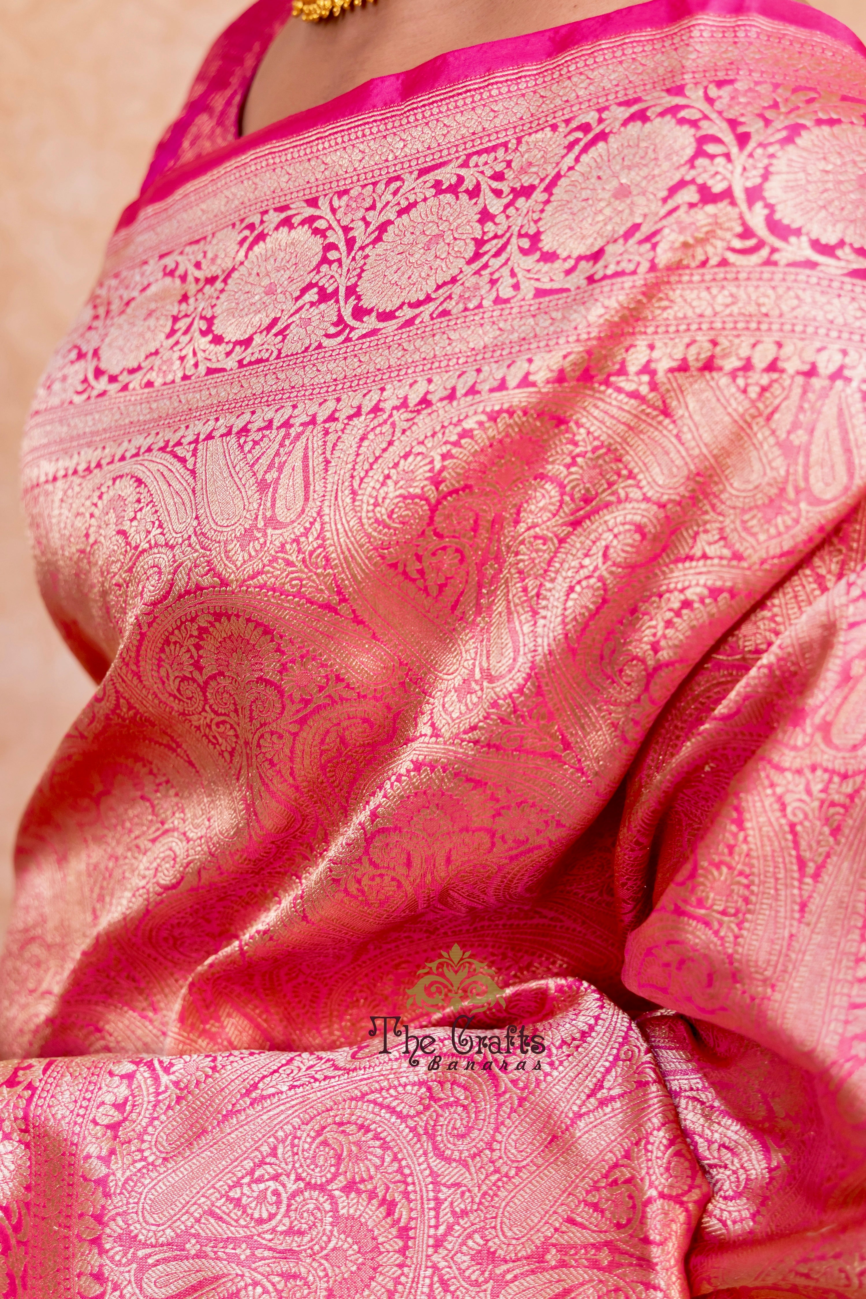 Pure Katan Silk Handloom Banarasi Saree - Tanchui Brocade