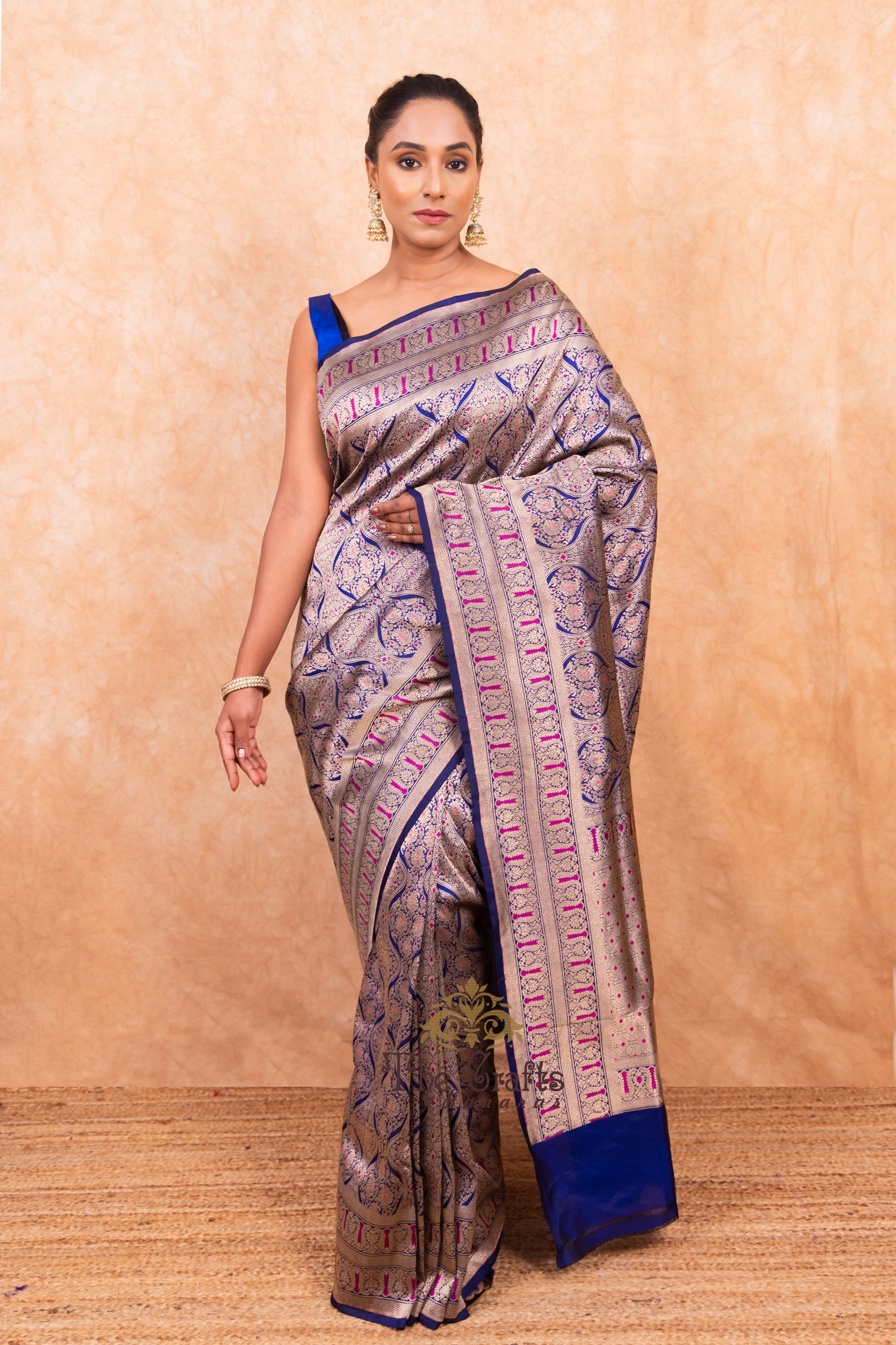 Pure Katan Silk Handloom Banarasi Saree - Tanchui Brocade Meena