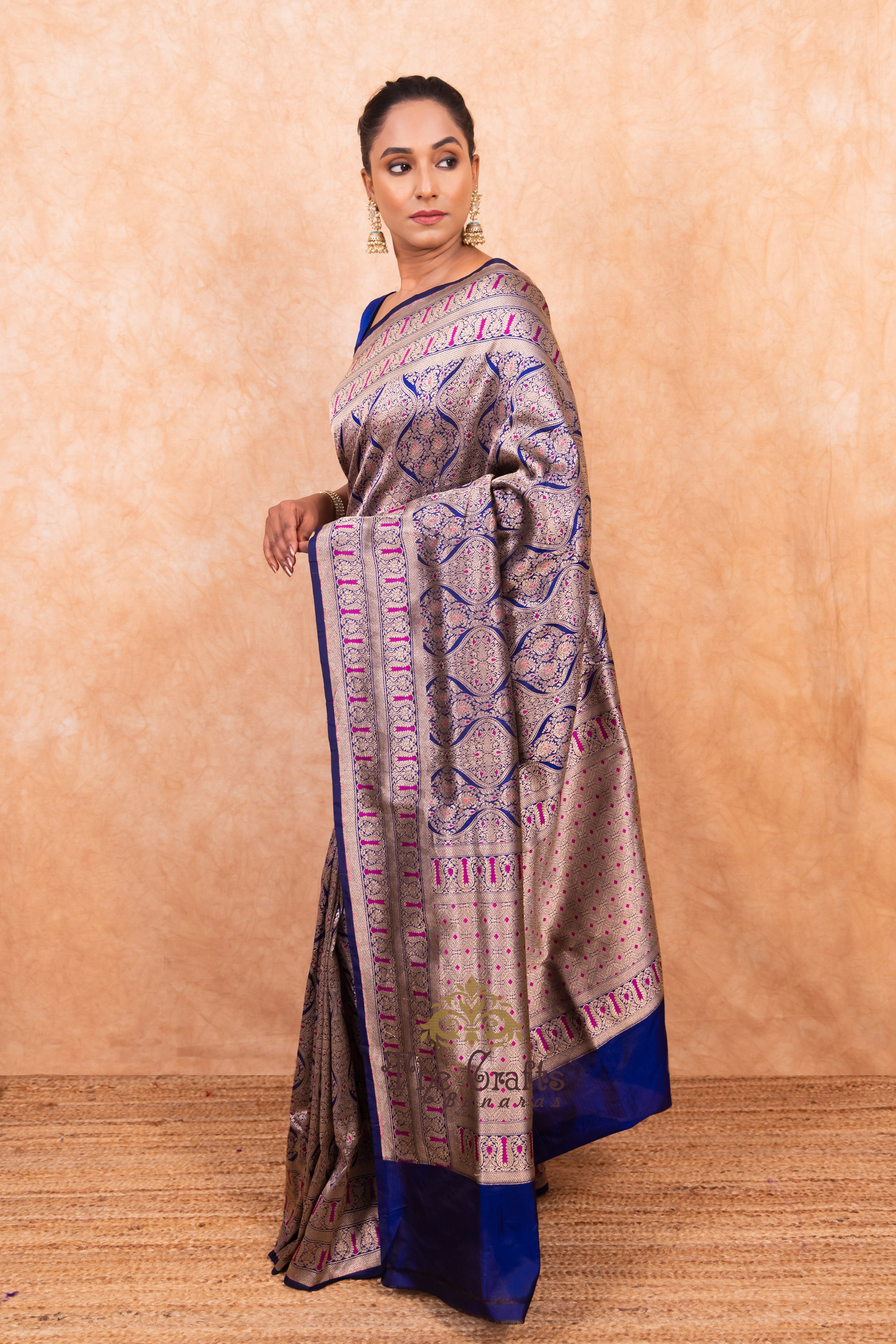 Pure Katan Silk Handloom Banarasi Saree - Tanchui Brocade Meena