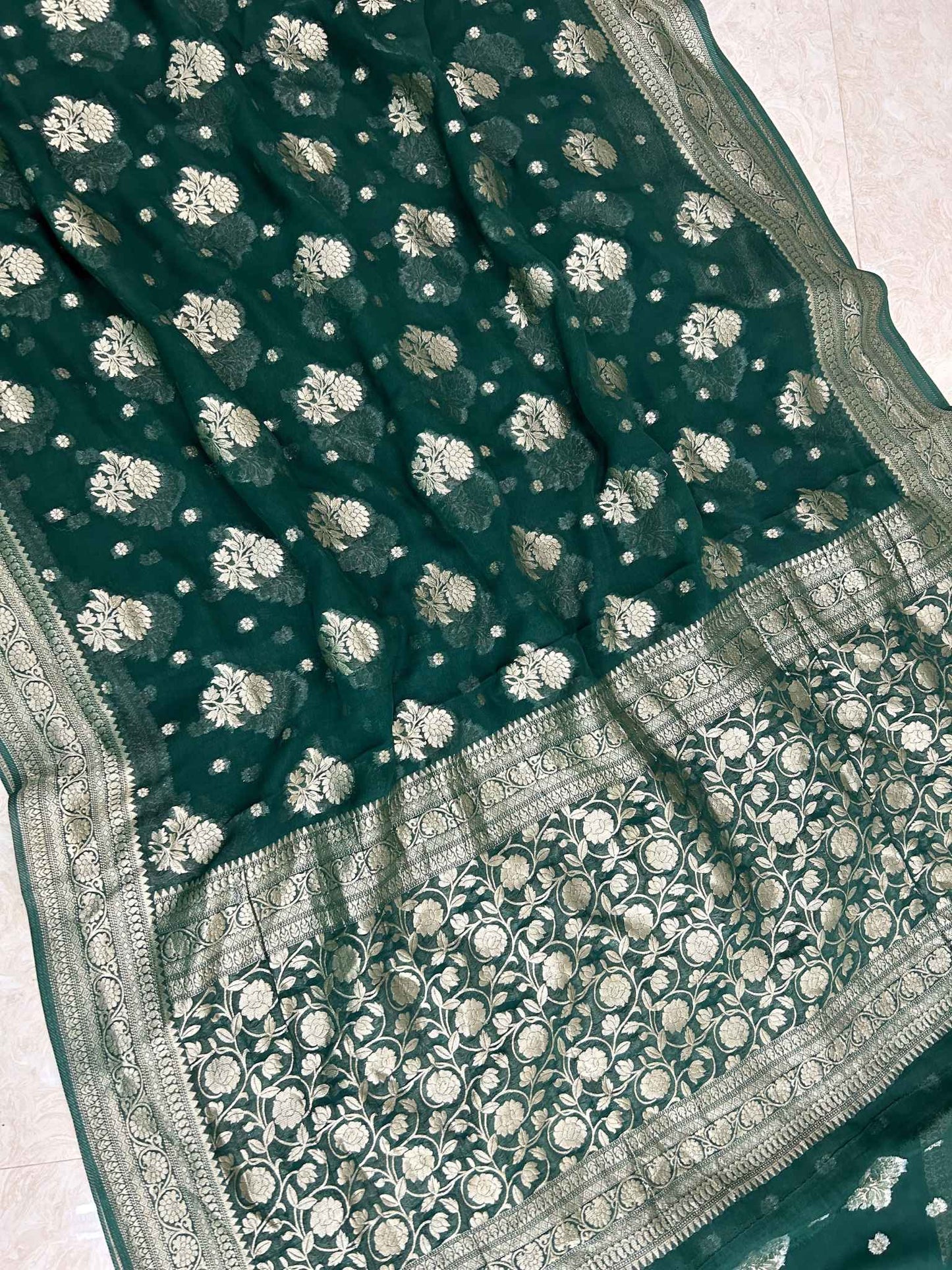 Pure Viscose Georgette Banarasi Saree