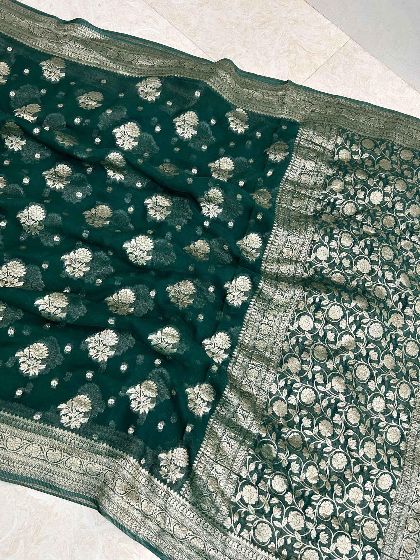Pure Viscose Georgette Banarasi Saree