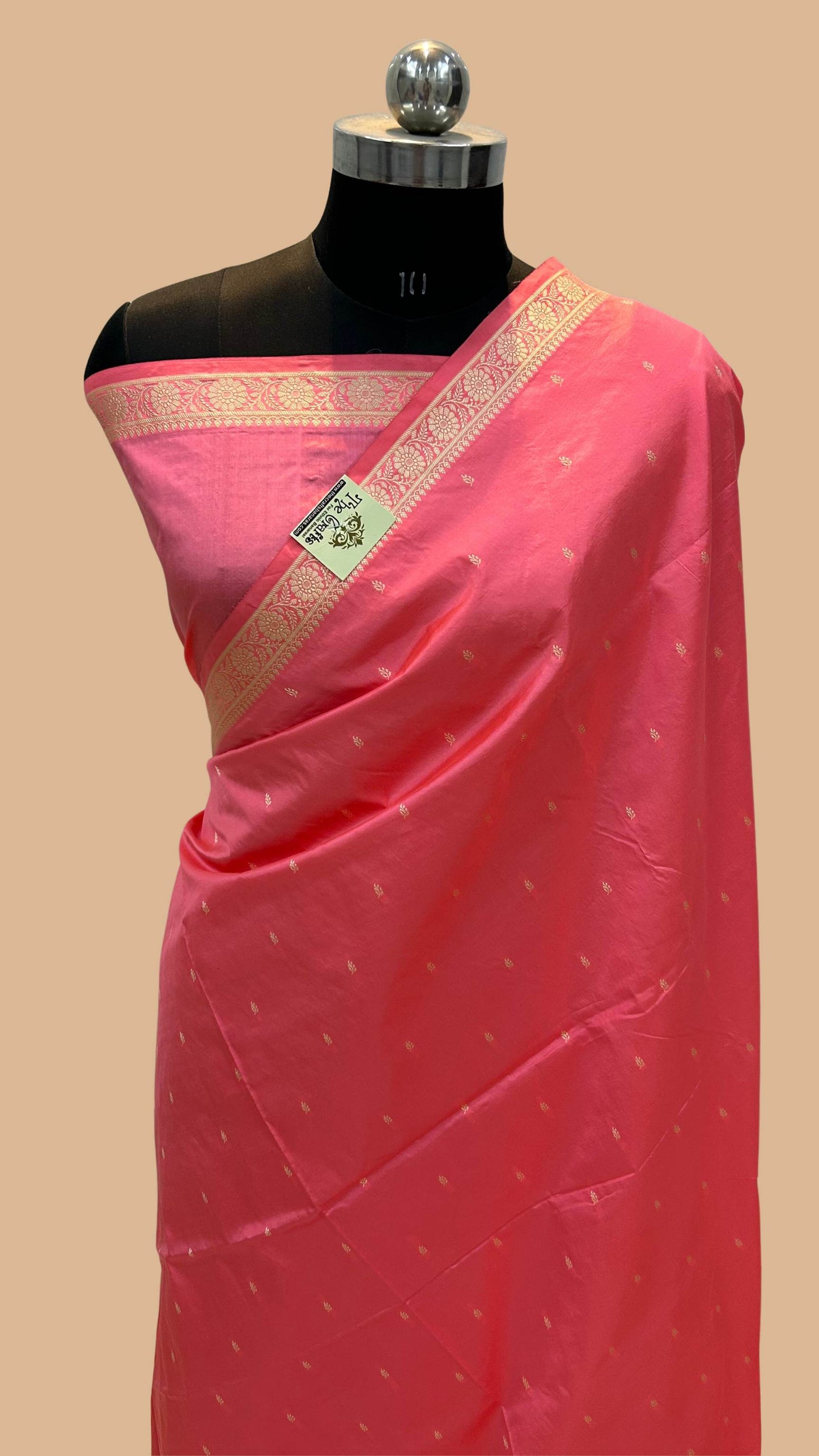 Pure Katan Silk Handloom Banarasi Saree - Chunri Buti