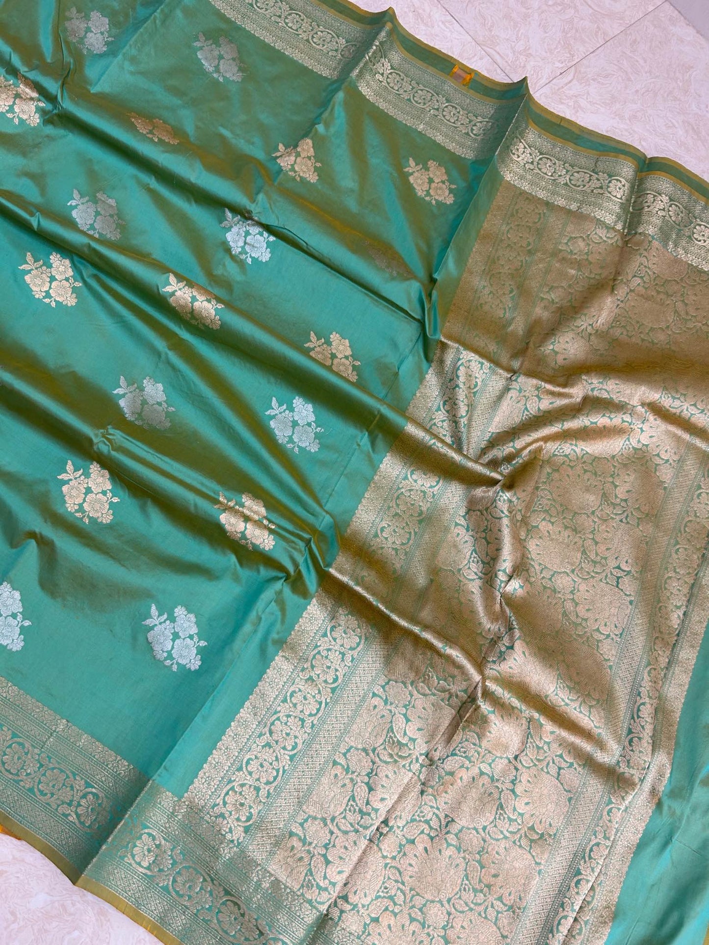 Pure Katan Silk Handloom Banarasi Saree - Sona Rupa