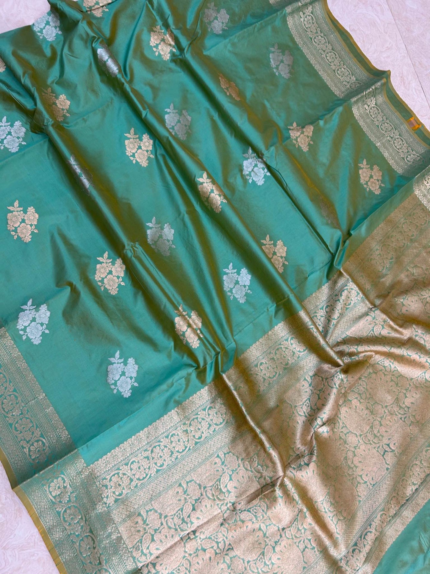 Pure Katan Silk Handloom Banarasi Saree - Sona Rupa
